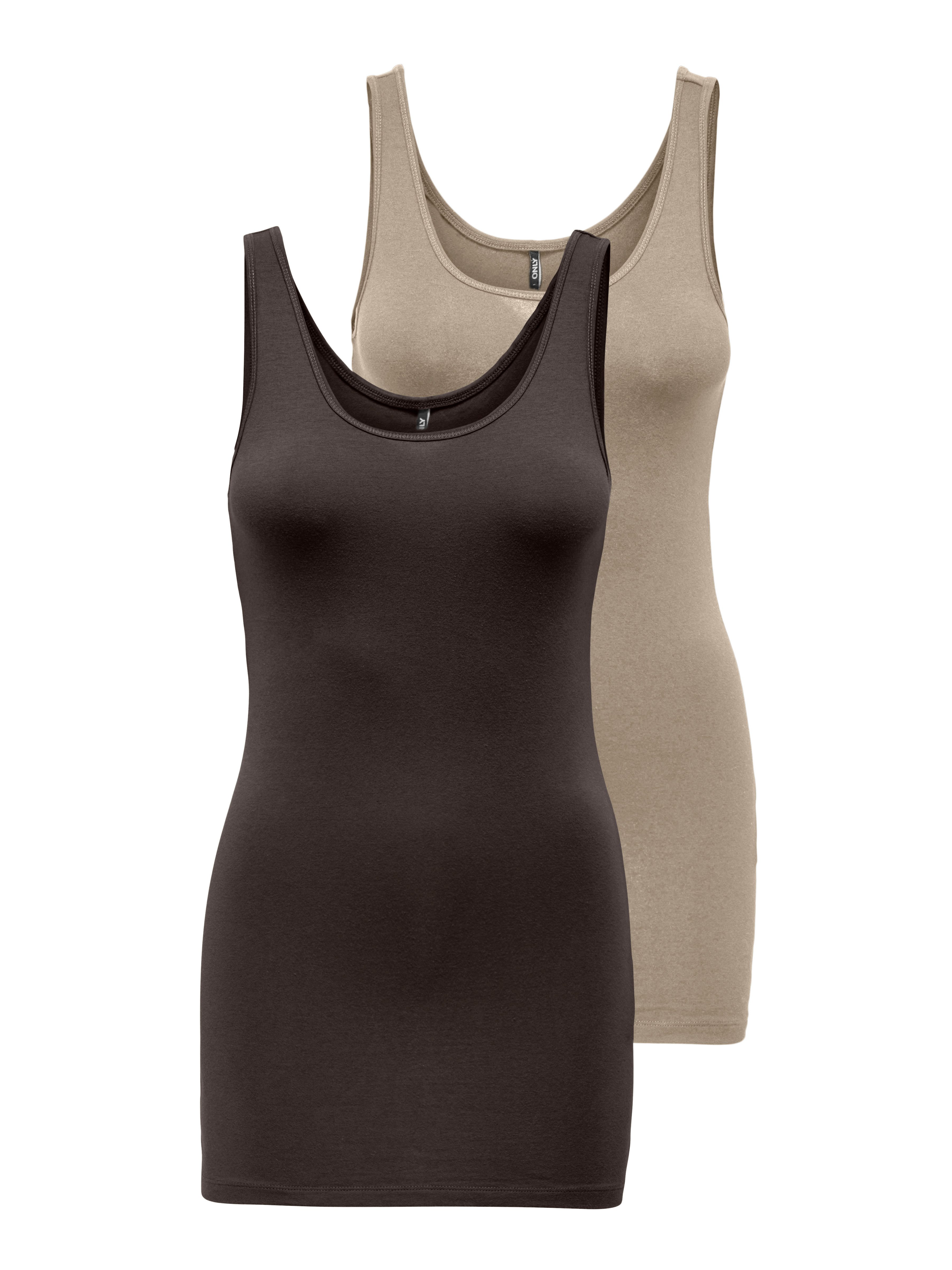 Only Tanktop ONLLIVE LOVE NEW LONG TT 2PACK NOOS (2-delig, Set van 2)