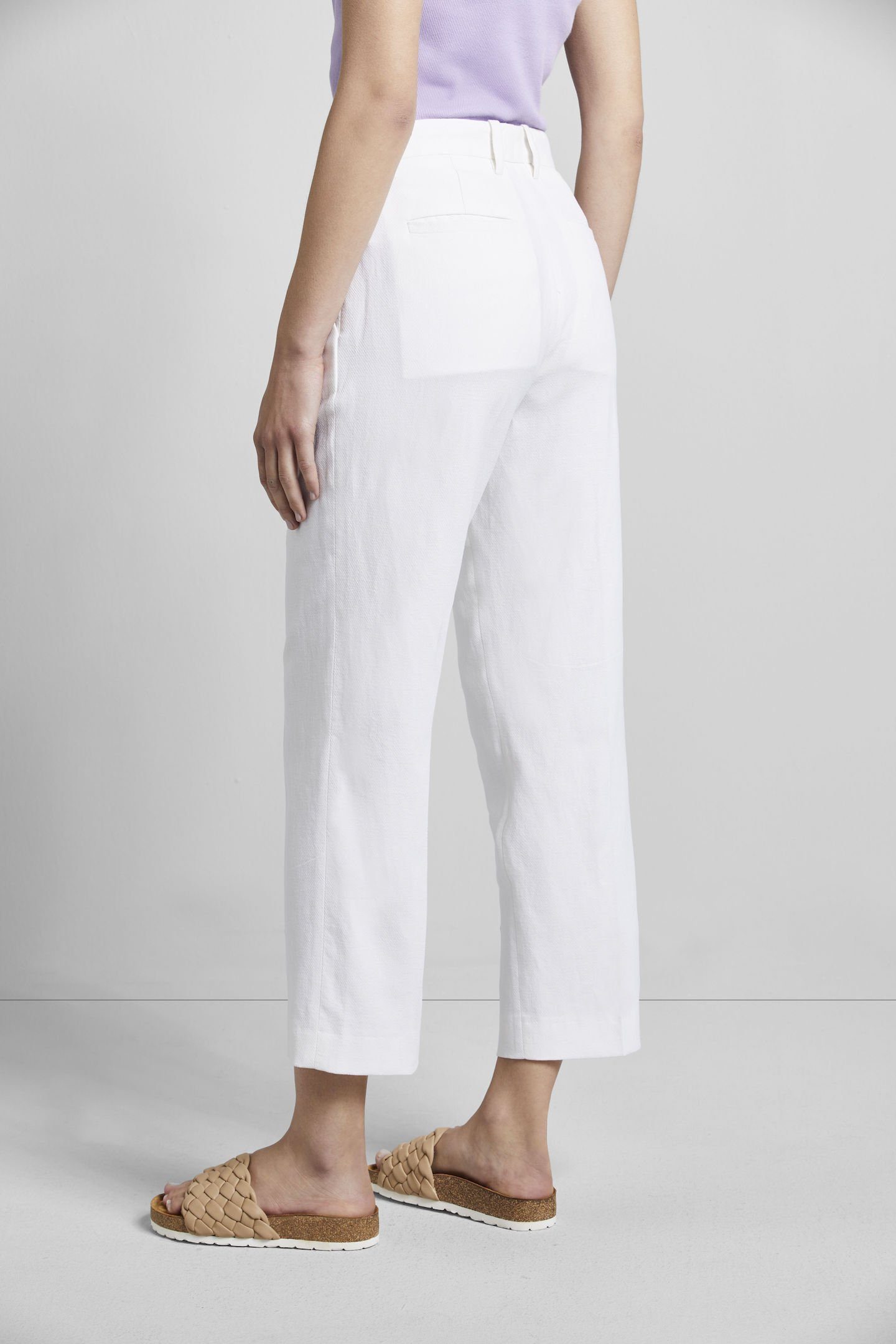 Bugatti Stoffen broek gemaakt van een hoogwaardige mix van katoen en linnen