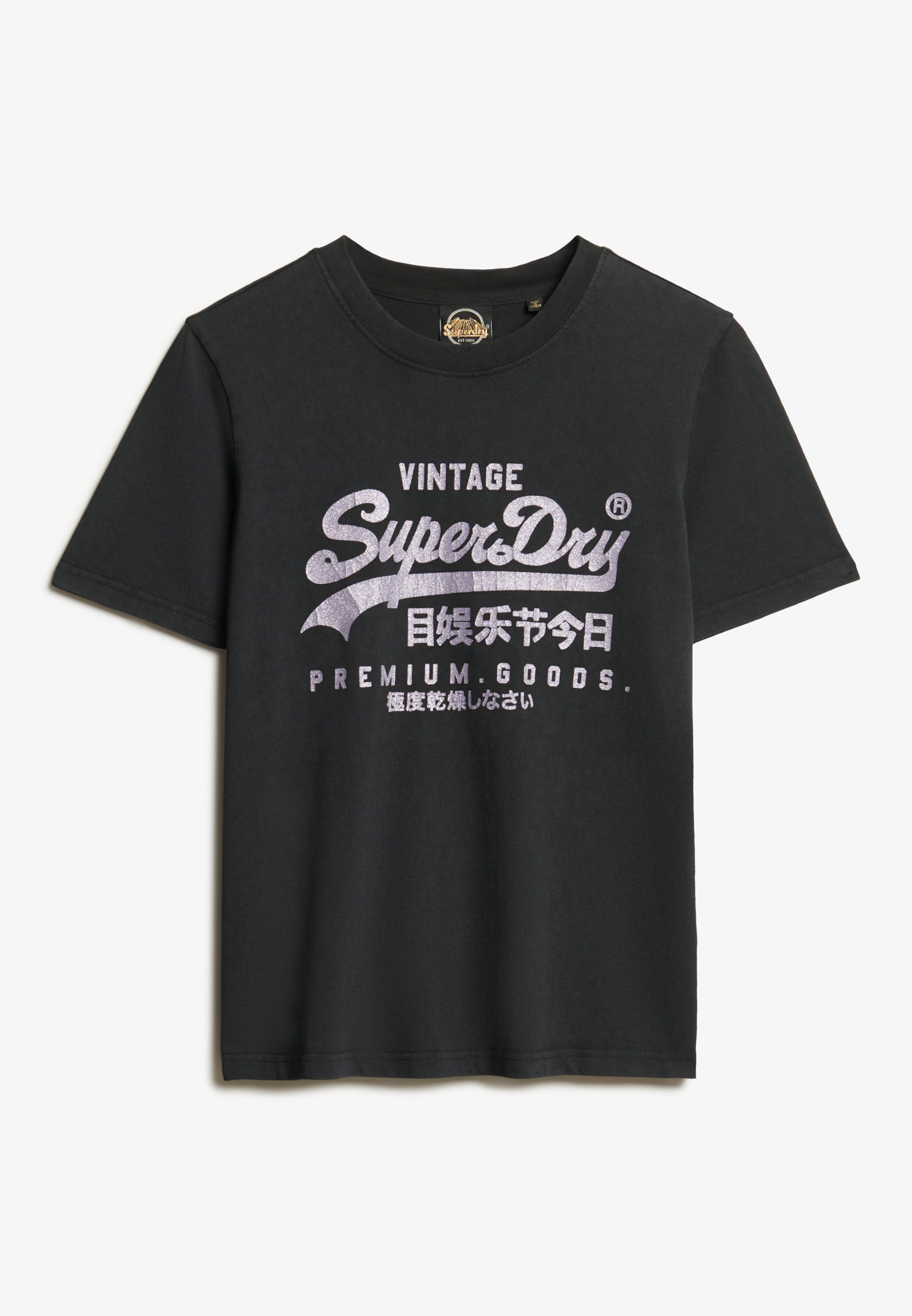 Superdry Shirt met korte mouwen VL METALLIC RELAXED TEE