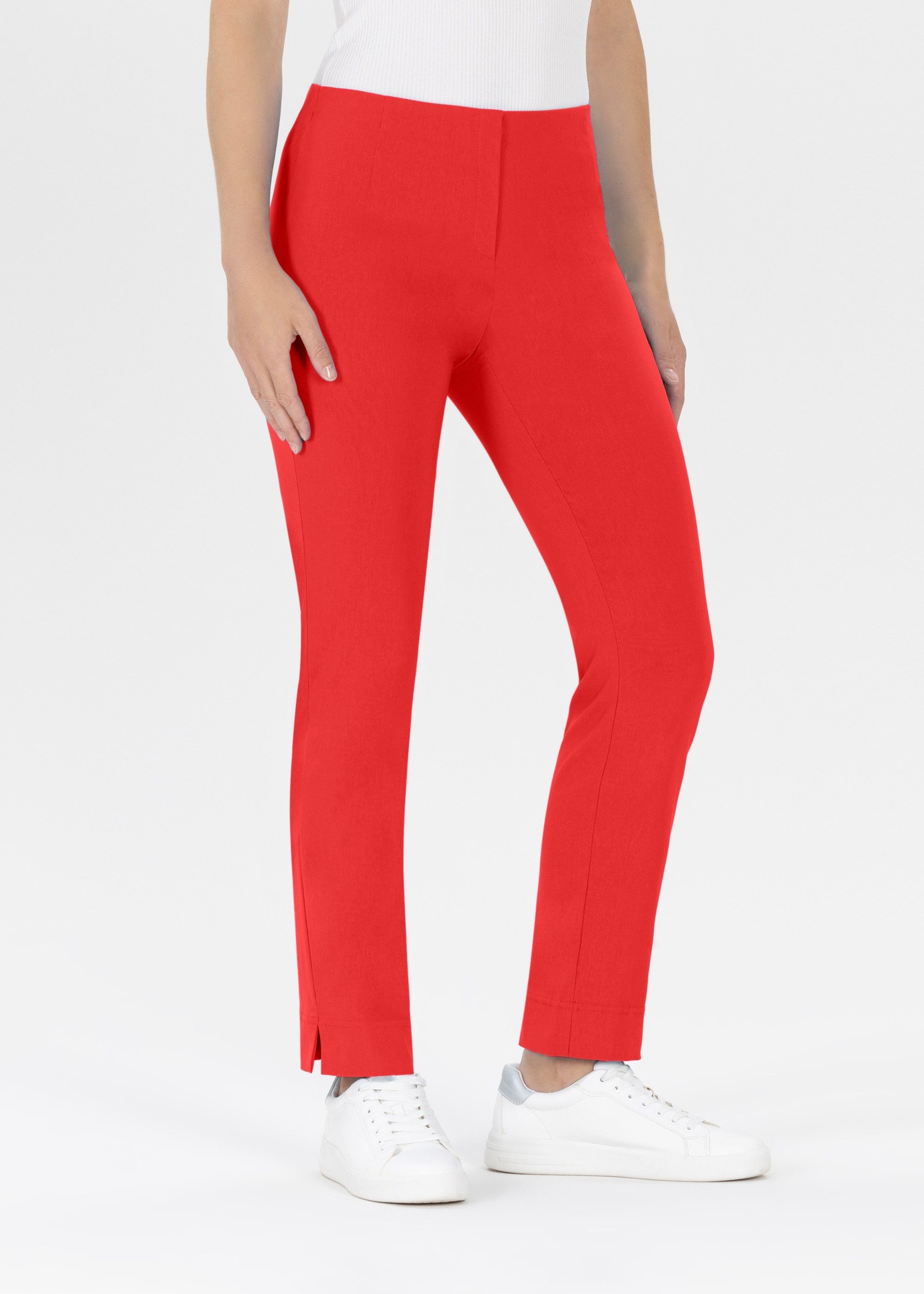 Stehmann Stretchbroek Ina met stretch dames broeken maat 34 rood