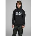 jack  jones junior hoodie jjecorp logo sweat hood zwart
