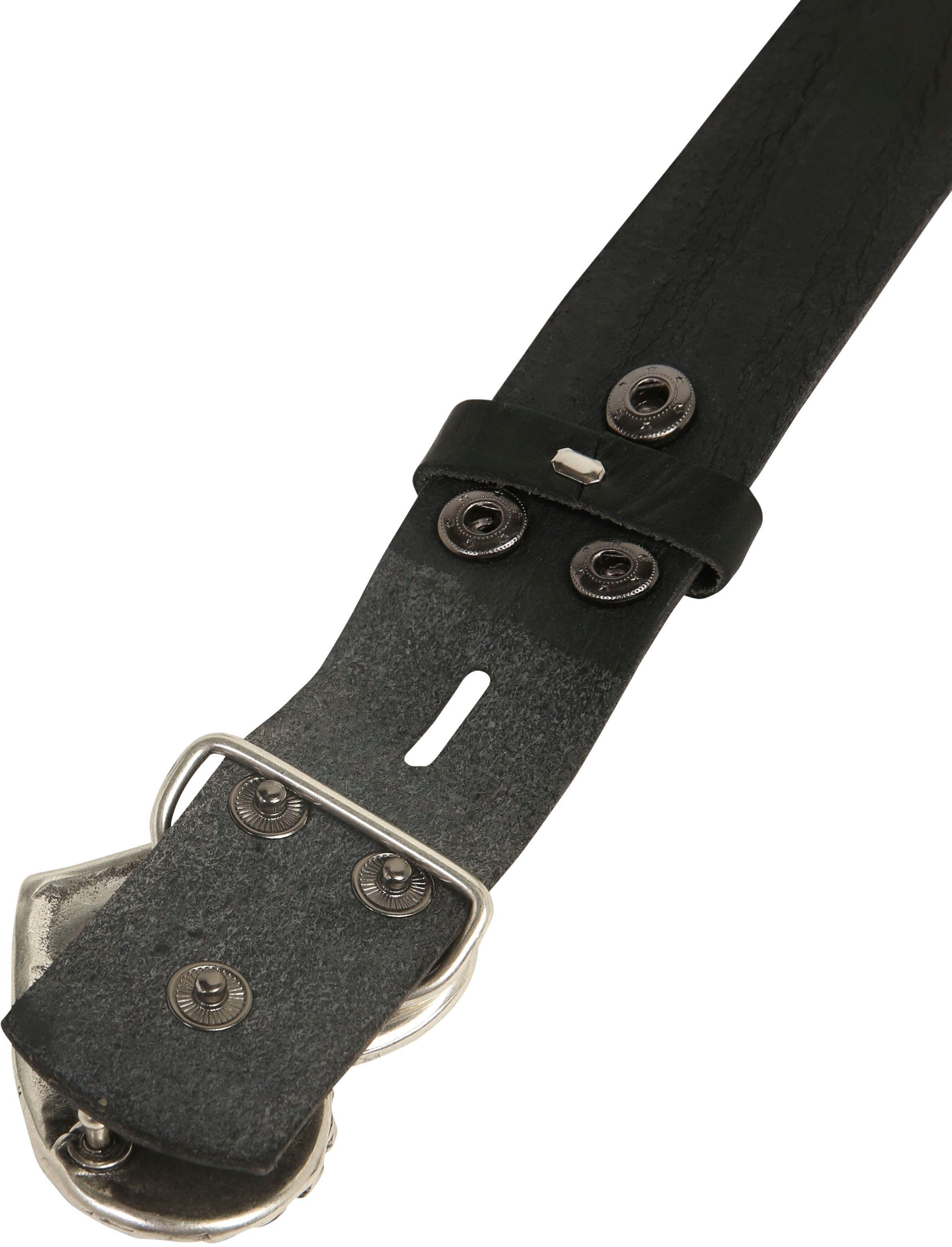 RETTUNGSRING by showroom 019° Leren riem met gesp in hartontwerp
