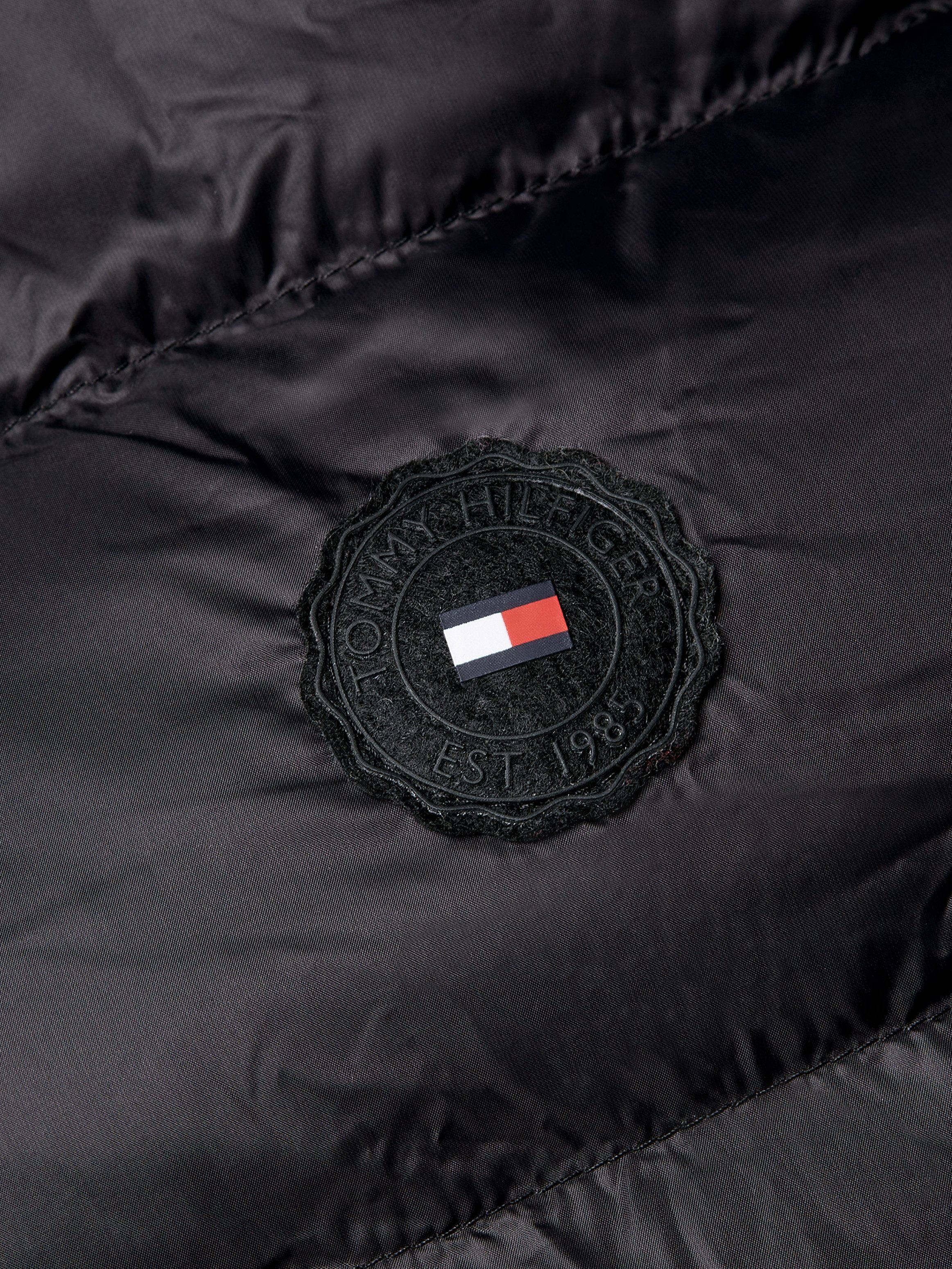 Tommy Hilfiger Lange jas met gestempeld logo
