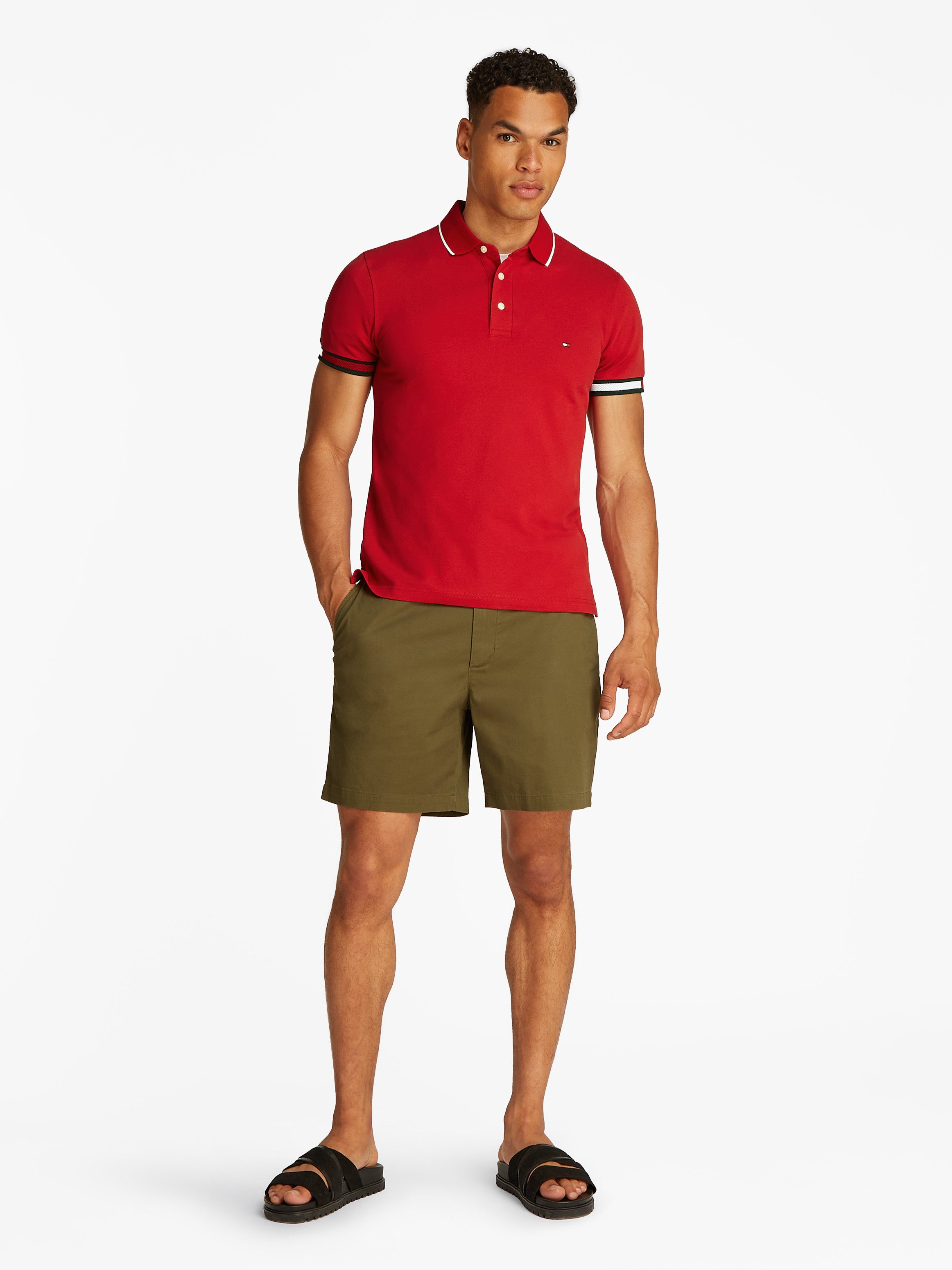 Tommy Hilfiger Poloshirt FLAG CUFF SLIM FIT POLO