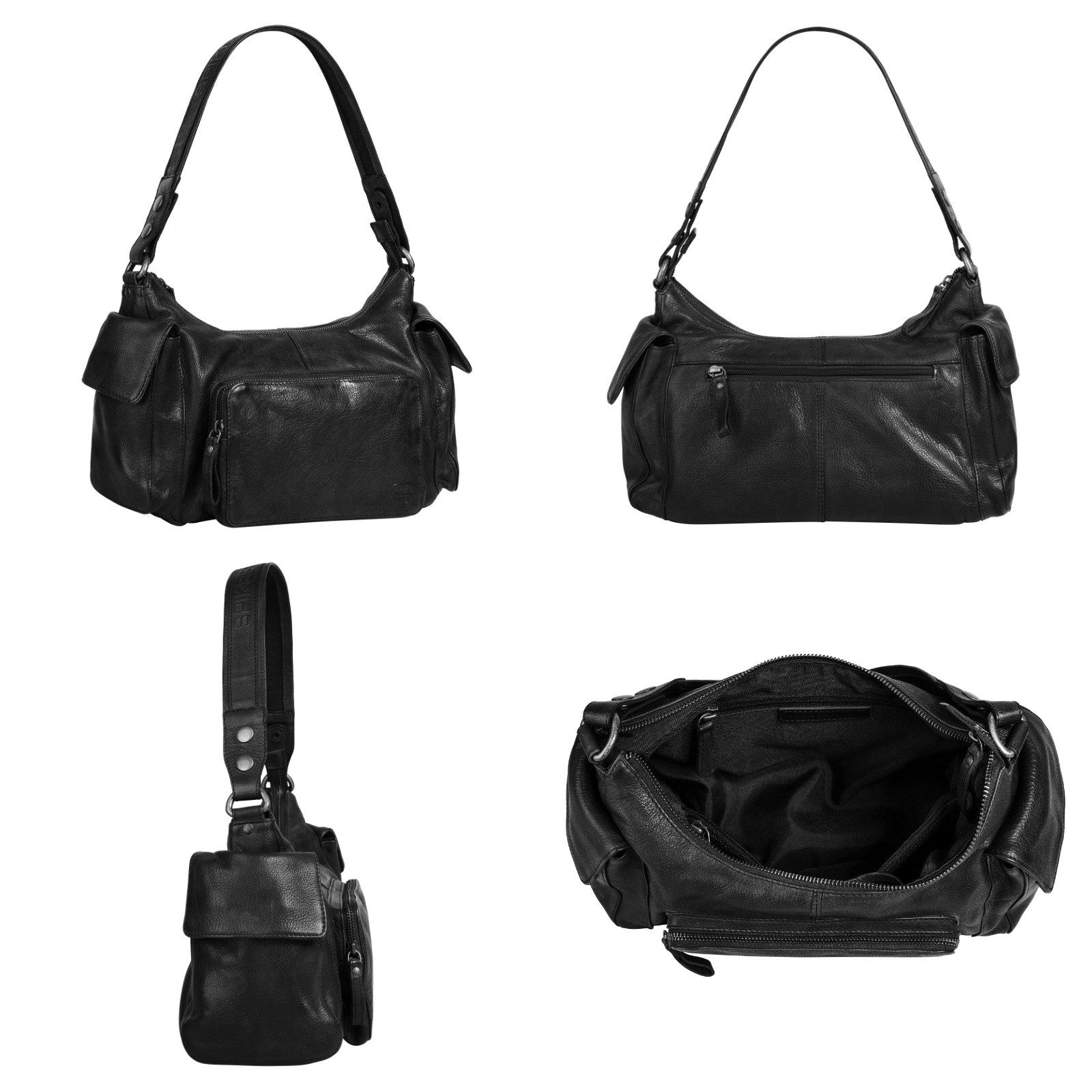 Spikes & Sparrow Tas echt leder