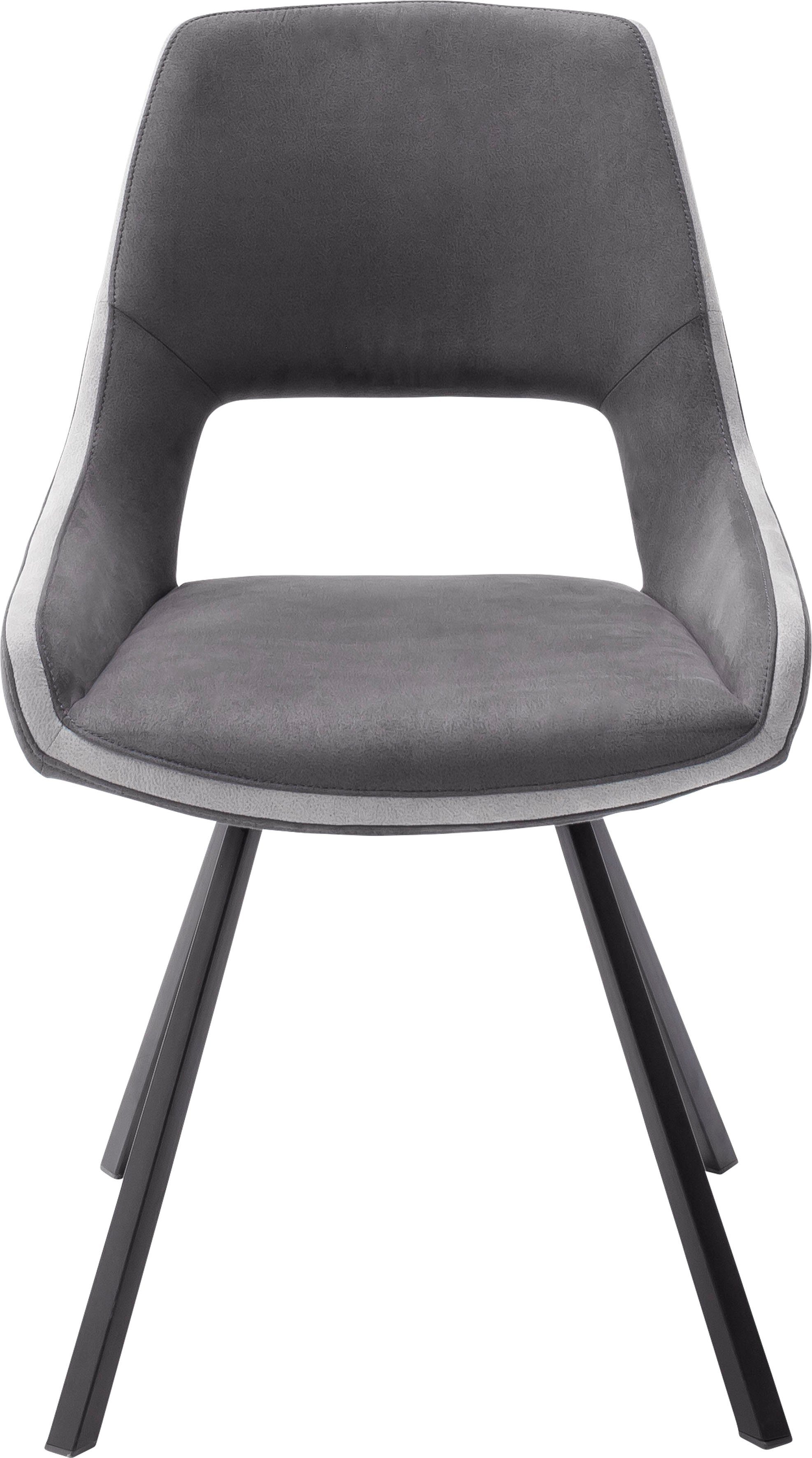 MCA furniture Eetkamerstoel Bayonne 2-set, stoel 180° draaibaar, belastbaar tot 120 kg, zithoogte ca. 50 cm (set, 2 stuks)