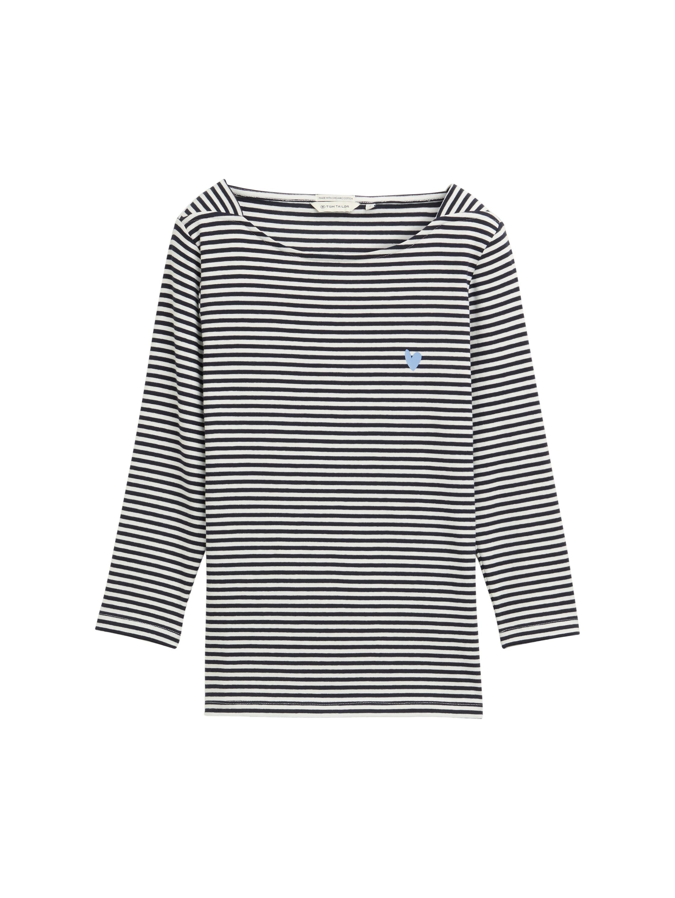 Tom Tailor Shirt met lange mouwen met hartprint