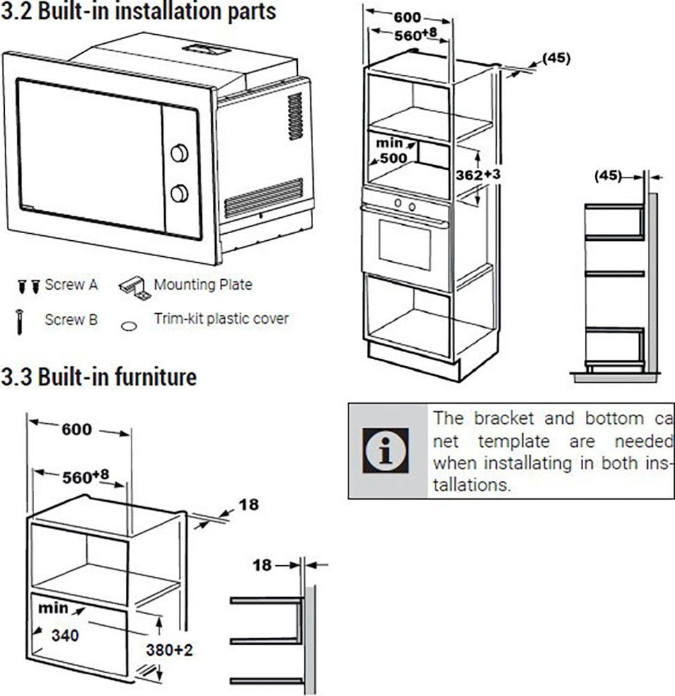 BEKO Inbouw-magnetron BMOB20202B