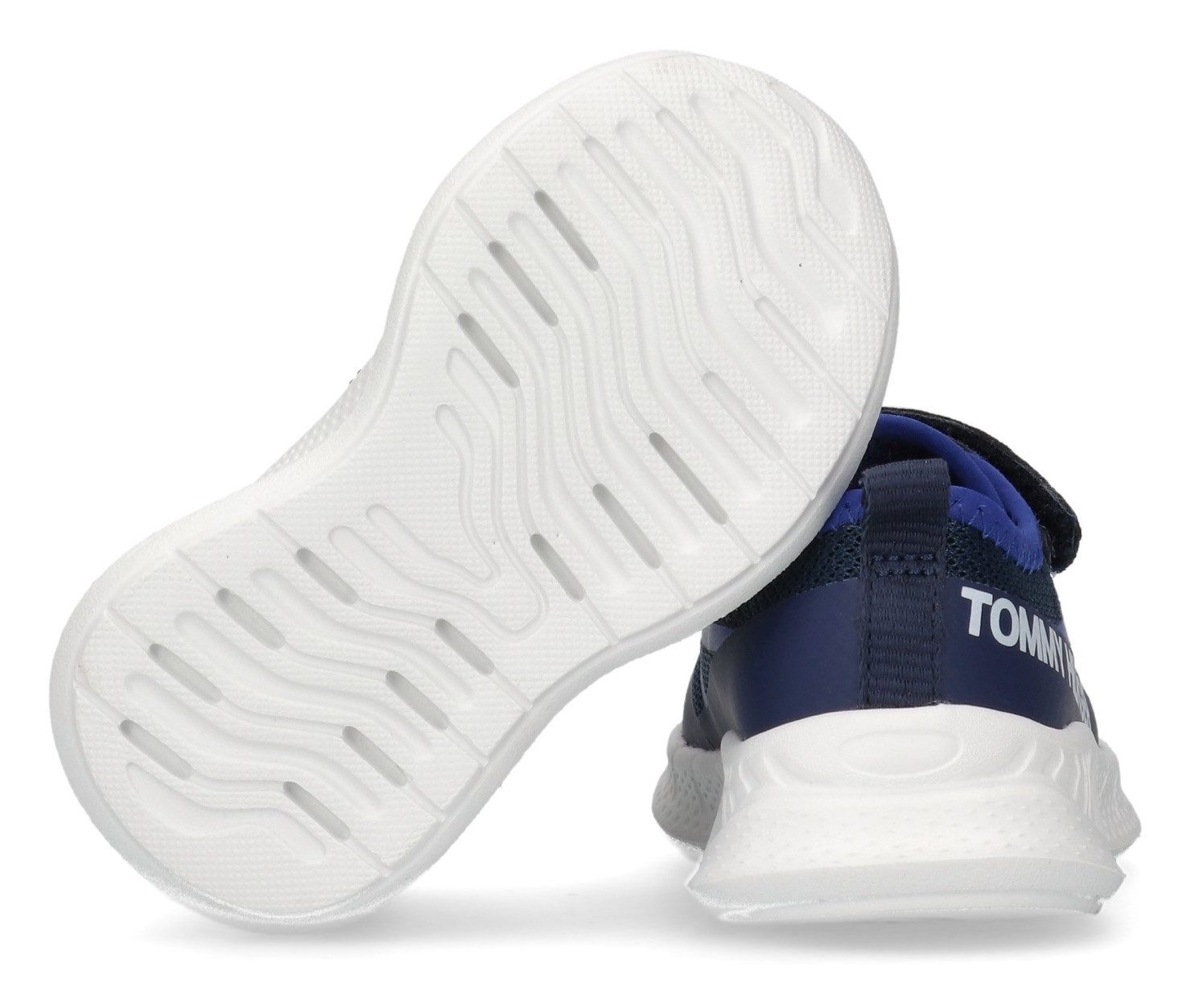 Tommy Hilfiger Sneakers , slip-on sneakers, klittenbandschoen met grote logo-opdruk