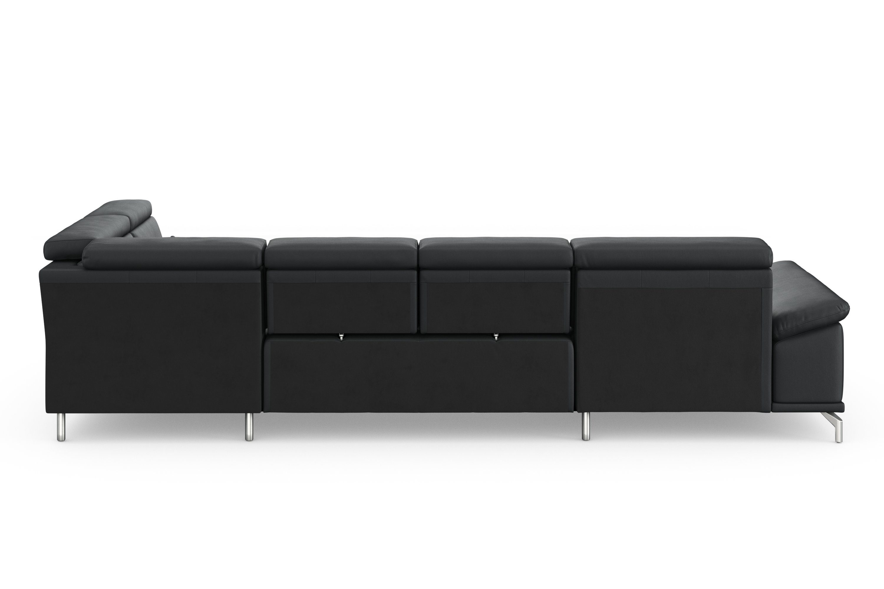 sit&more Zithoek Cabrio U-vorm, met zitdiepteverstelling, arm- en hoofdsteunverstelling