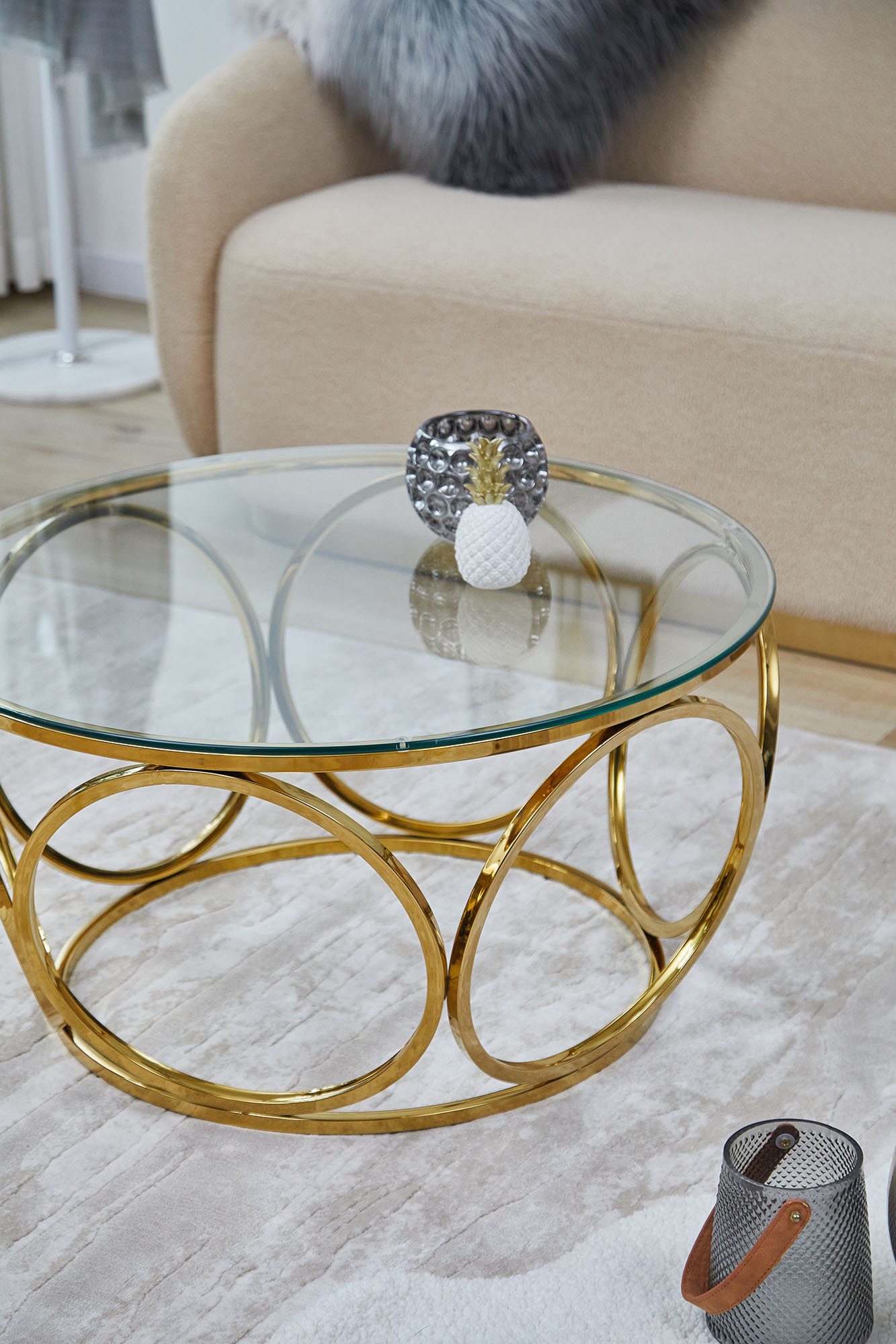 SalesFever Salontafel met designframe van roestvrij staal