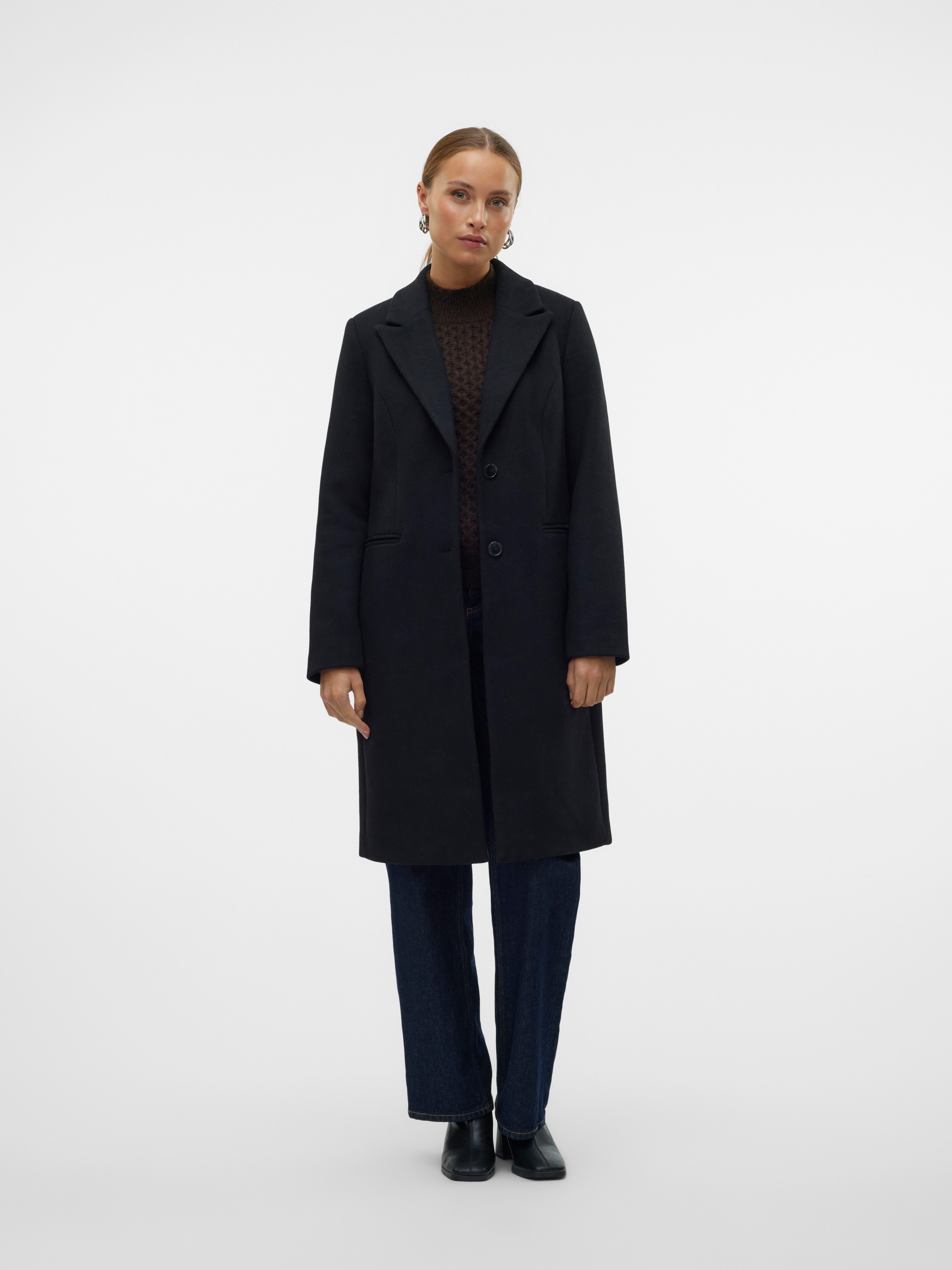 Vero Moda Lange jas VMBLAZA LONG WOOL COAT