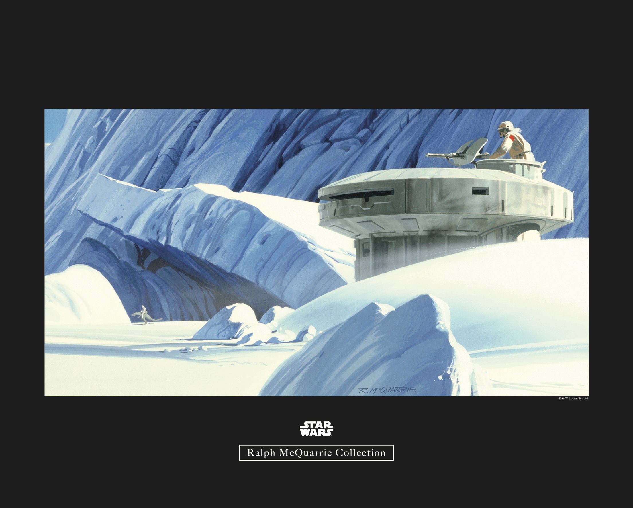 Komar wanddecoratie Star Wars Classic RMQ Hoth Echo Base, zonder lijst