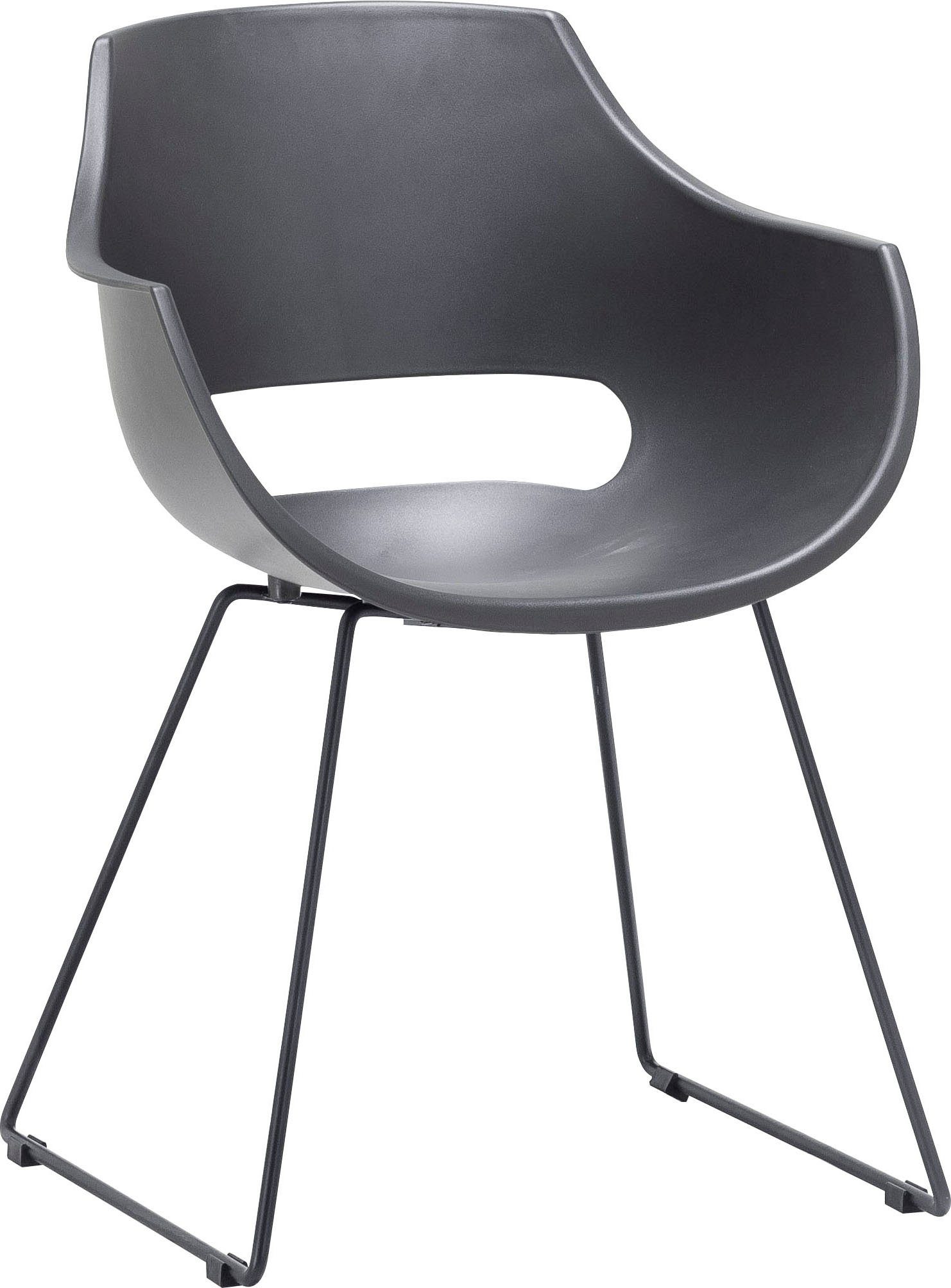 MCA furniture Kuipstoel Rockville 4-set, schaats, kunststof, belastbaarheid 120 kg, zithoogte ca. 46 cm (set, 4 stuks)