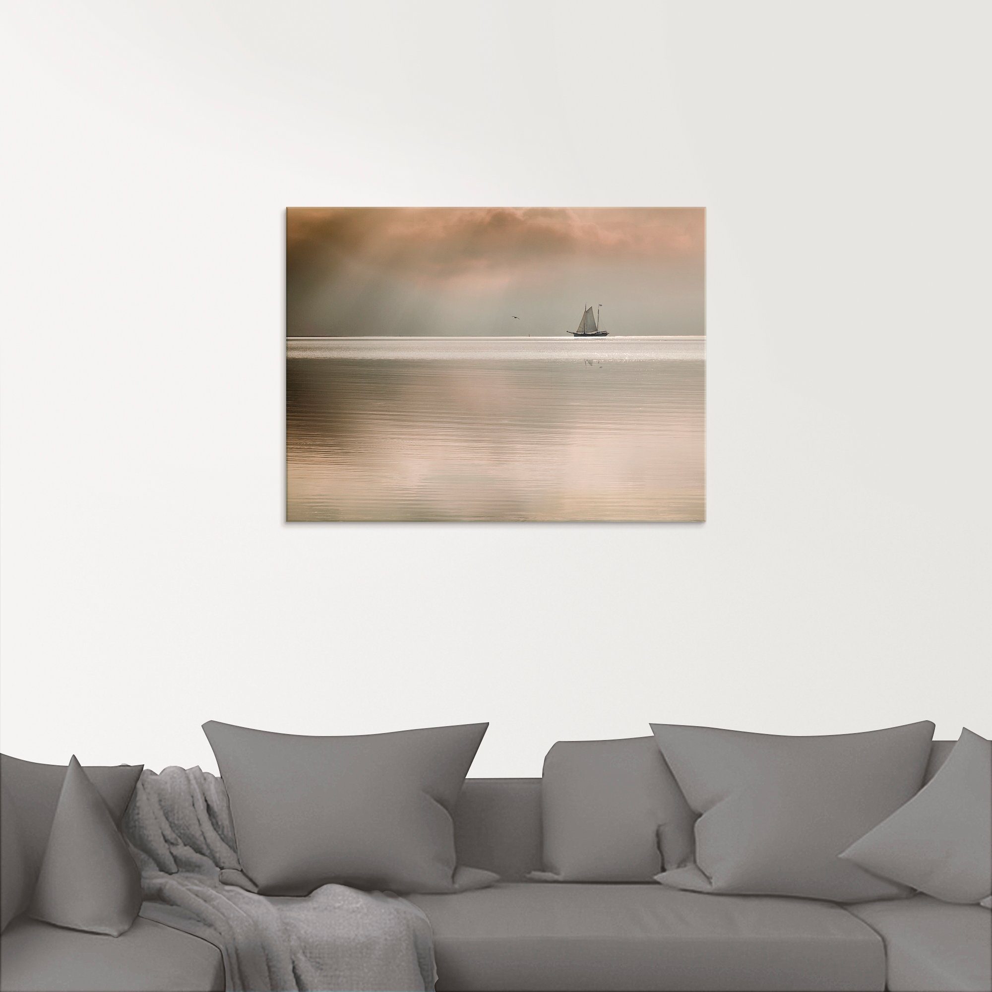 Artland Print op glas Momenten van rust... in verschillende maten