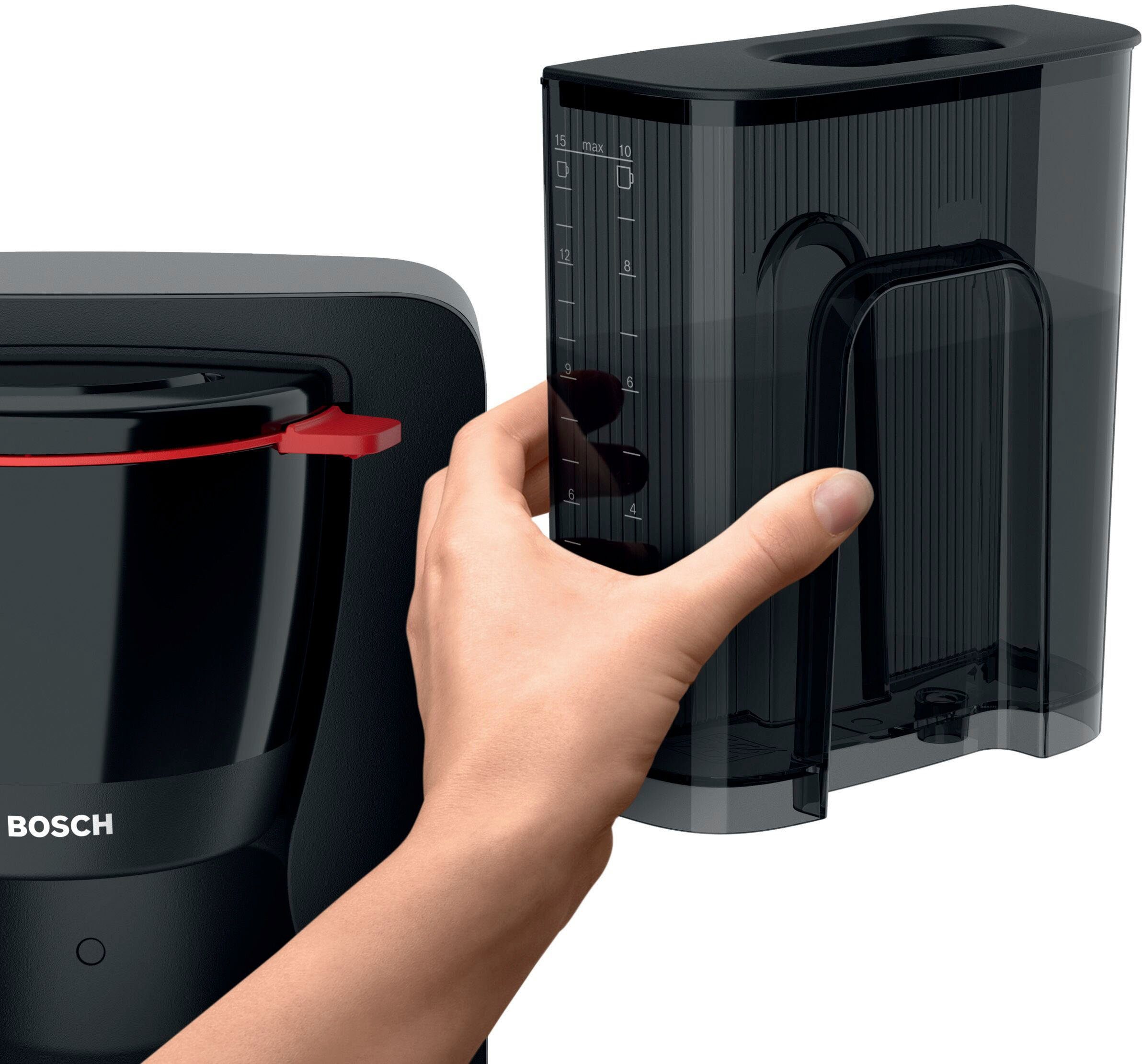 BOSCH Filterkoffieapparaat MyMoment TKA2M113, 1,25 l, voor 10-15 kopjes, glazen kan, 40 min. warmhoudfunctie, 1200 w