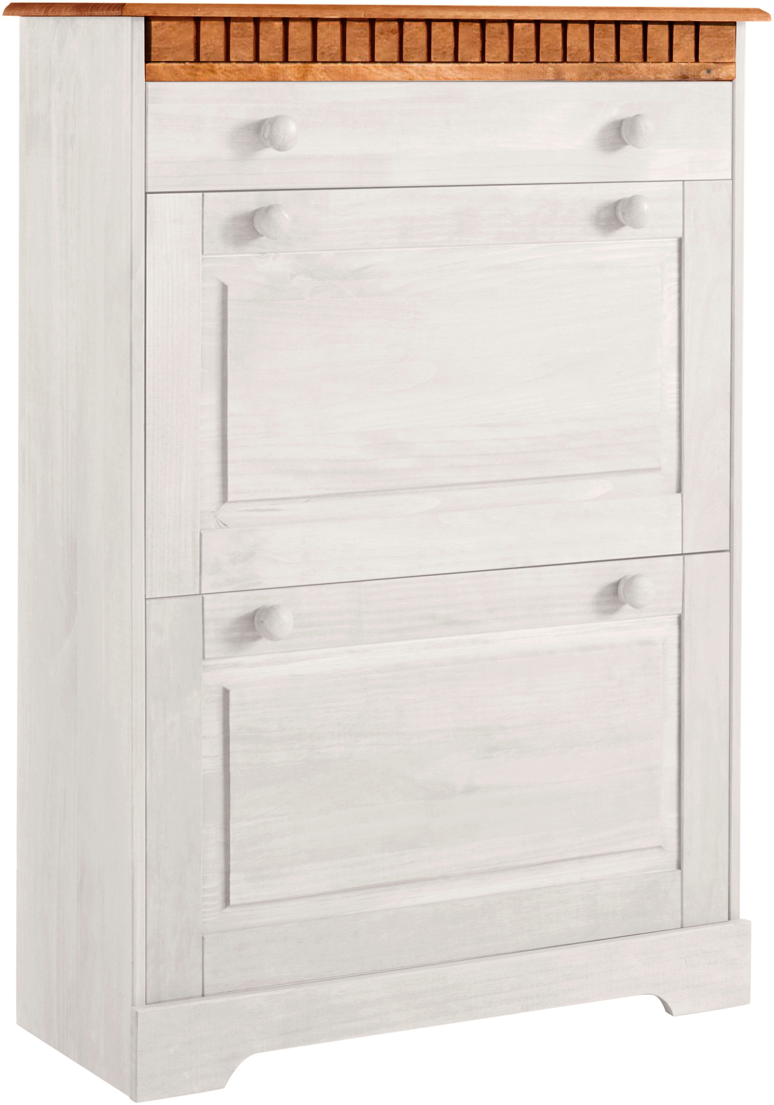 Home affaire Schoenenkast Lisa met 1 lade en 2 kleppen, hoogte 105 cm, breedte 75 cm