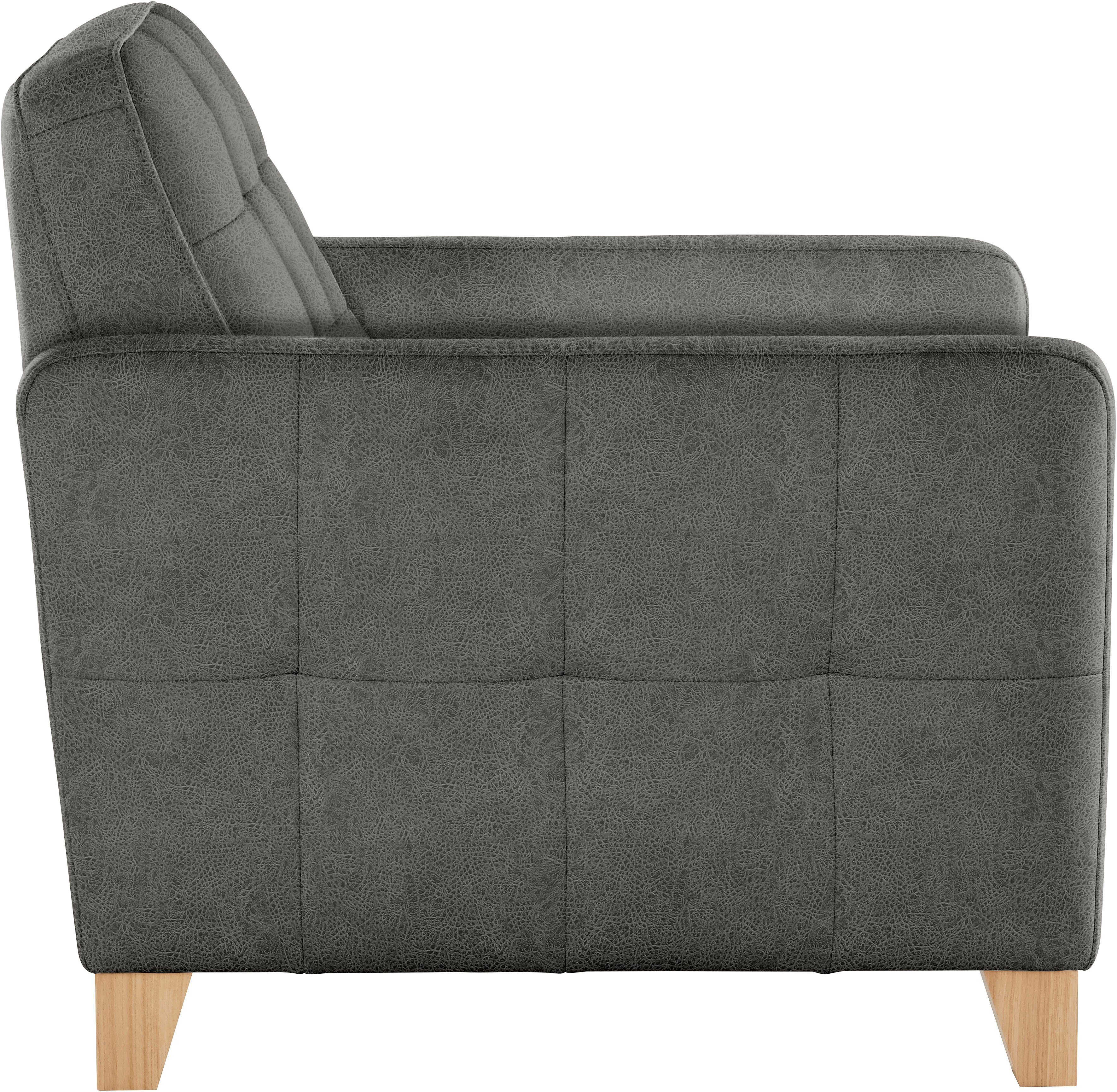exxpo - sofa fashion Fauteuil Elio, loungesessel, verfijnde detailverwerking, comfortabel en modern
