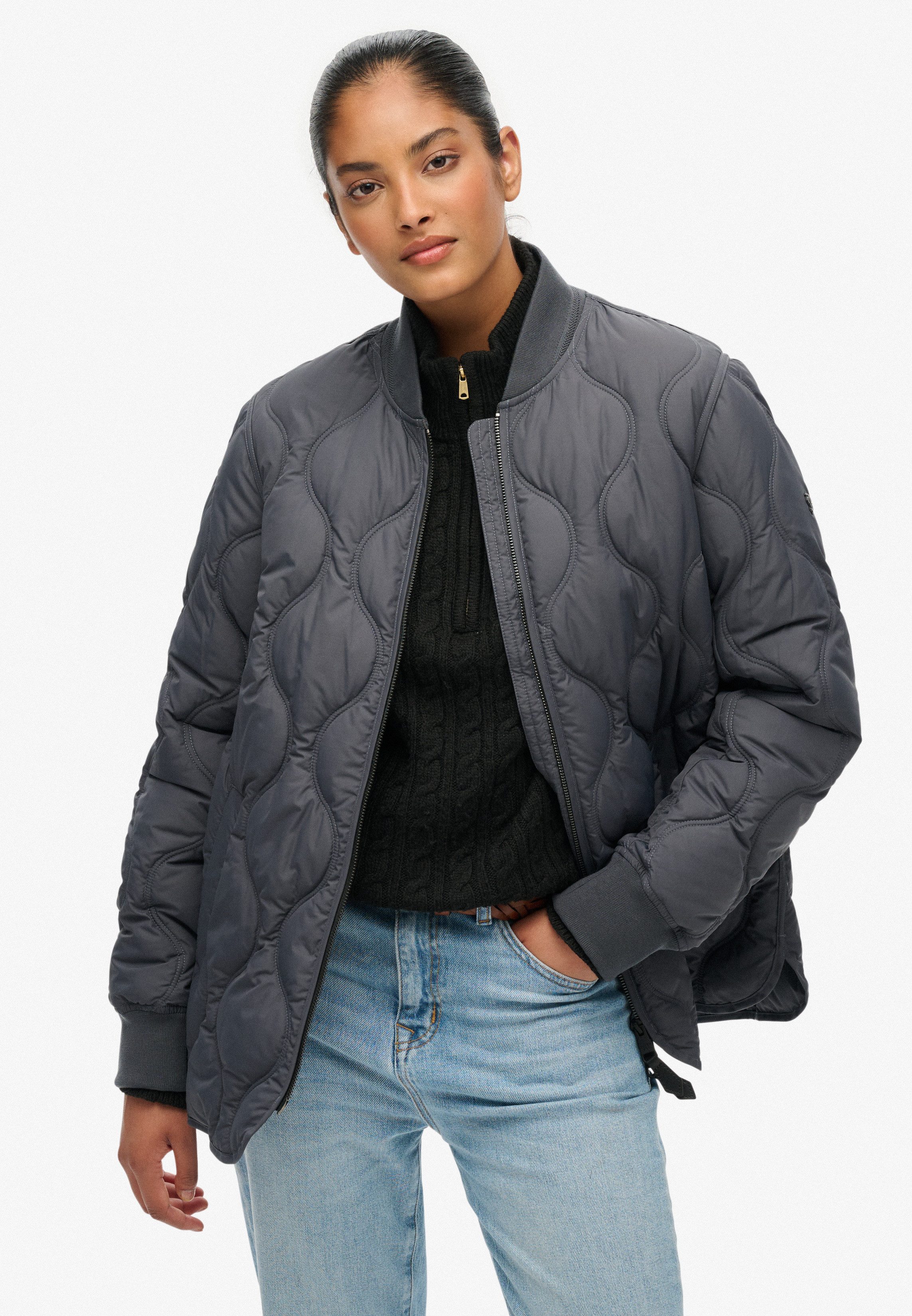 Superdry Gewatteerde jas SHORT QUILTED LINER JACKET