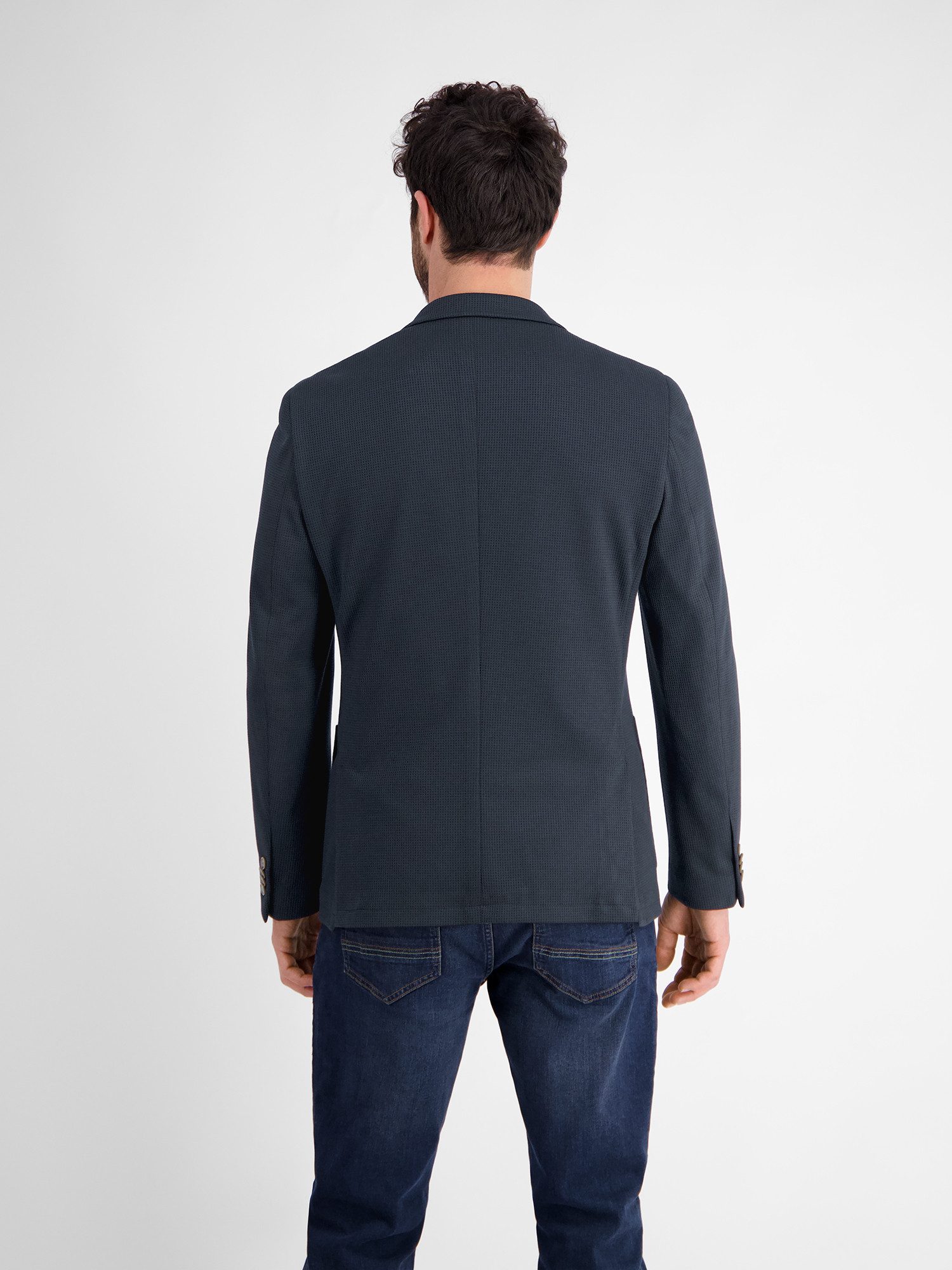 Lerros Jerseycolbert LERROS blazer van jersey met binnenvoering-print