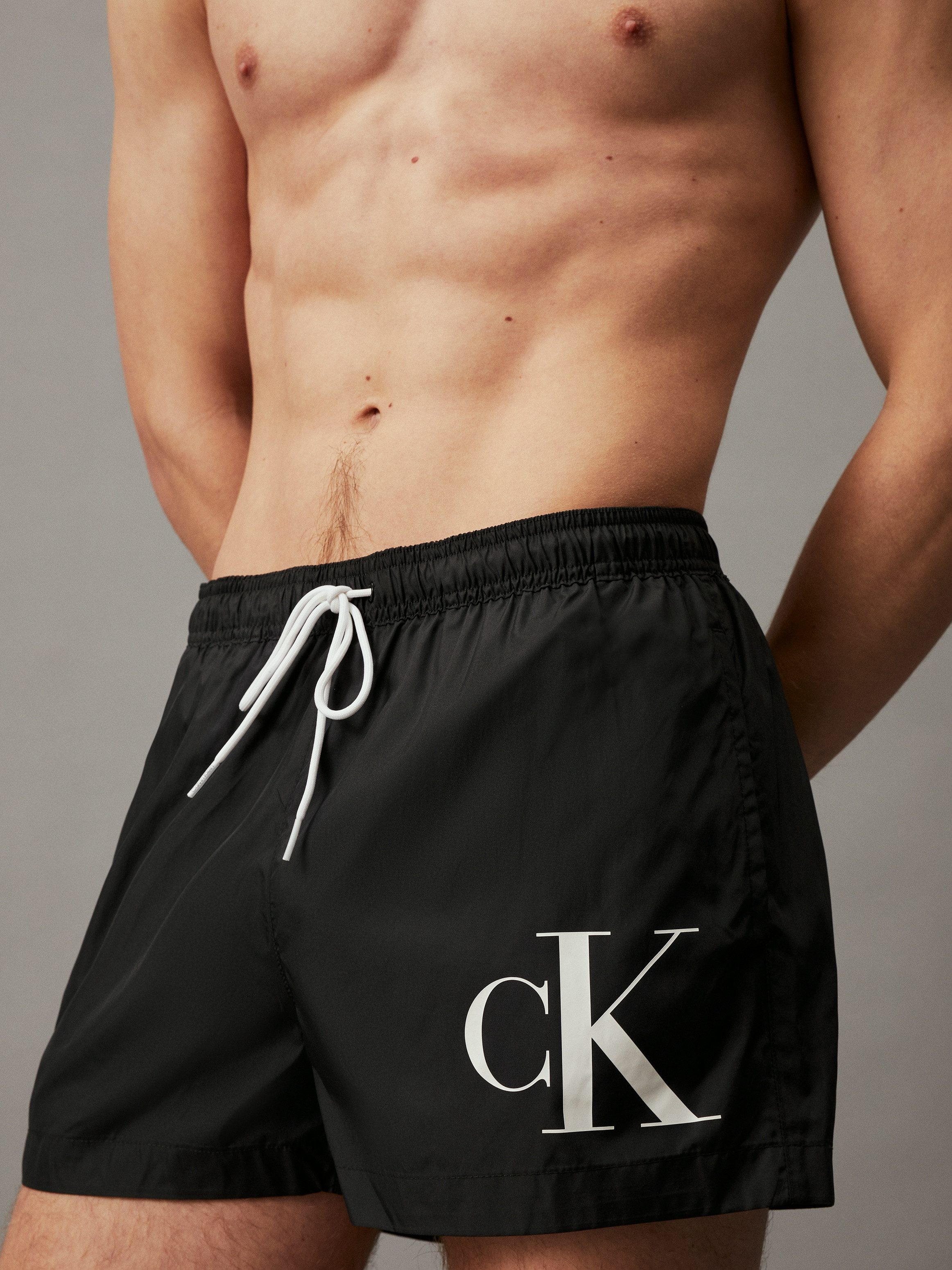 Calvin Klein Swimwear Zwemshort SHORT DRAWSTRING met contrastkleurig logo