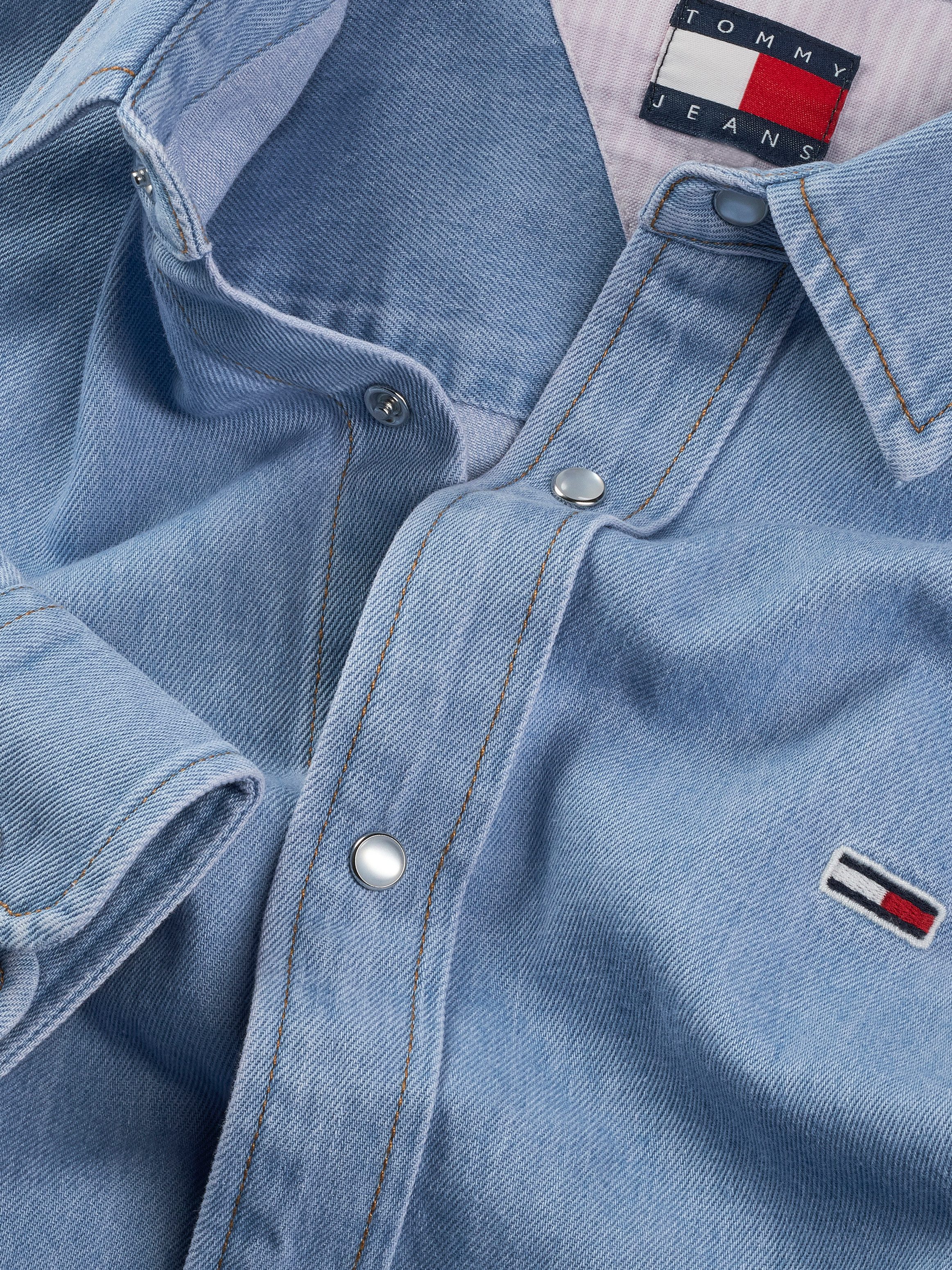TOMMY Jeans overhemd REGULAR FIT LS DENIM SHIRT