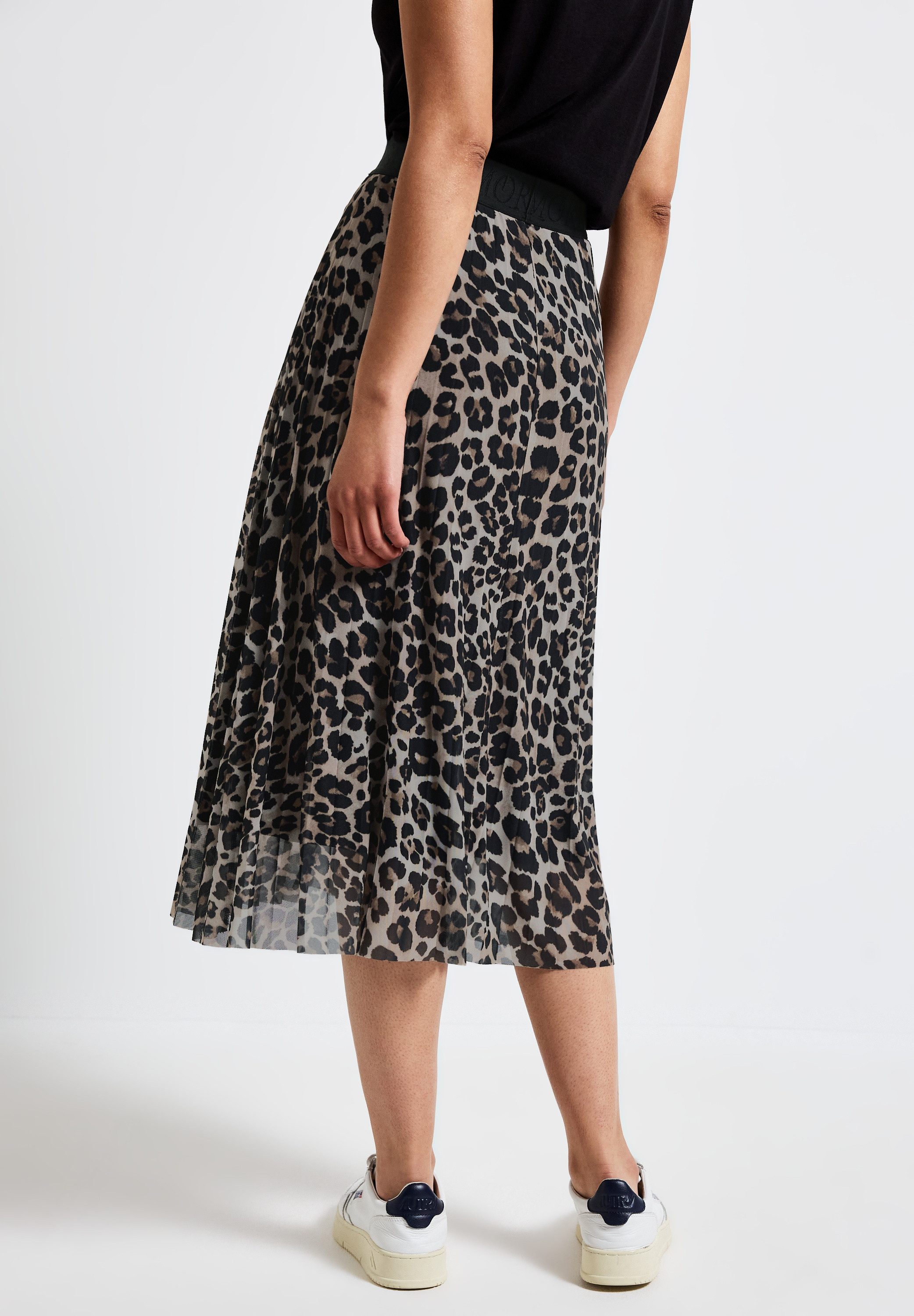 STREET ONE Plissérok met elastische taille