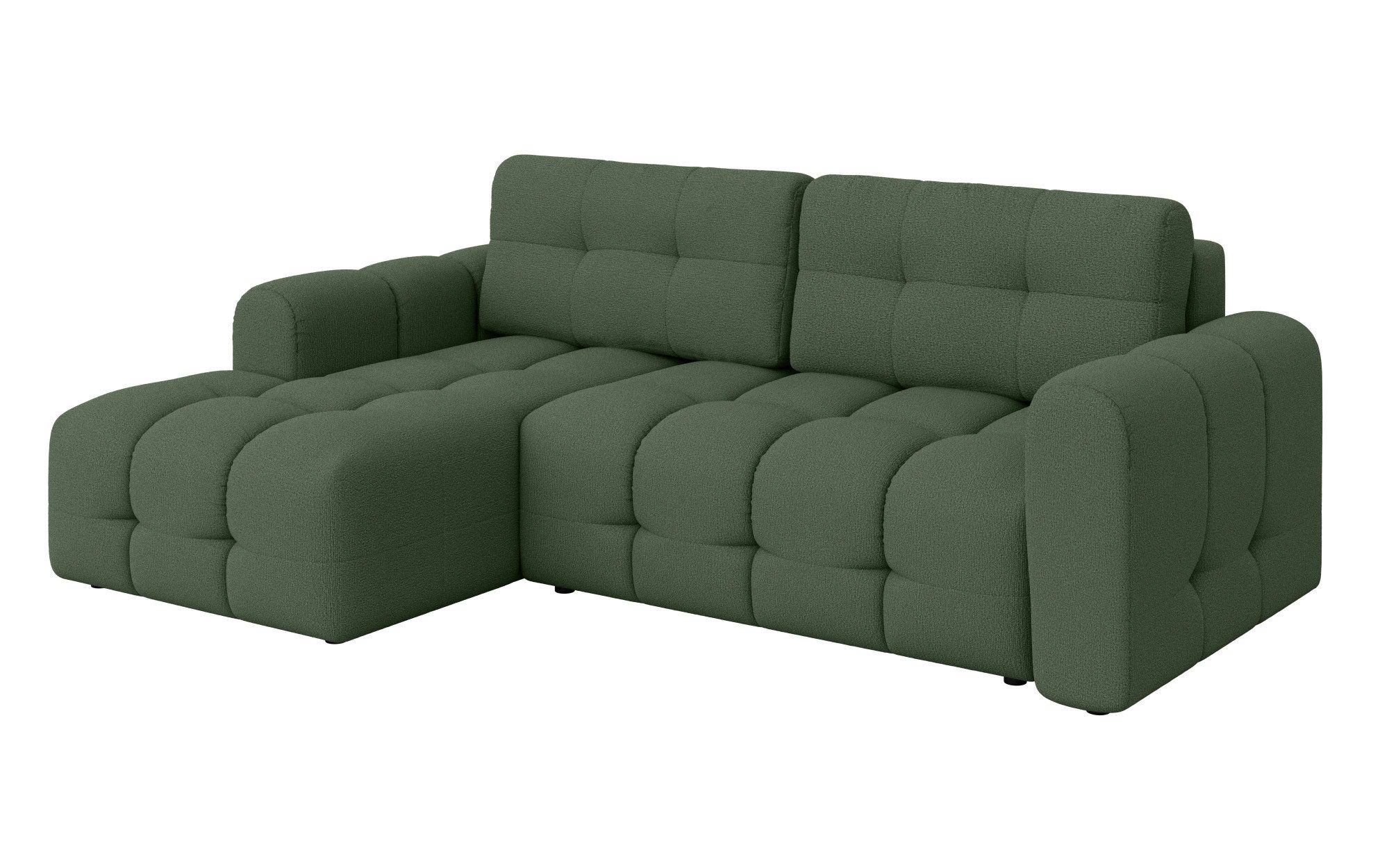 INOSIGN Hoekbank Manilla, optioneel met bedfunctie, B/D/H 265/170/91 cm L-vorm met recamiere rechts/links bestelbaar, golfondersteuning