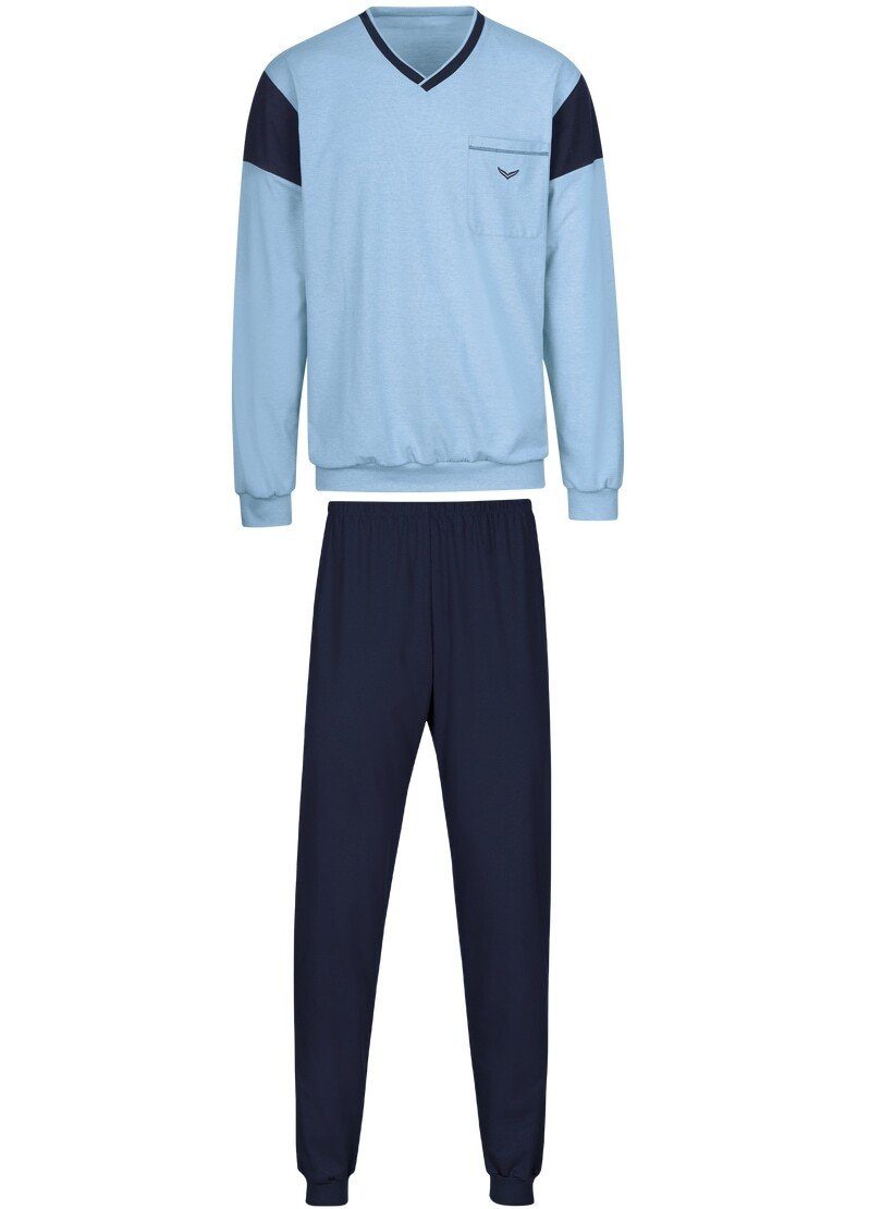 Trigema Pyjama TRIGEMA pyjama in modieus design (1-delig)
