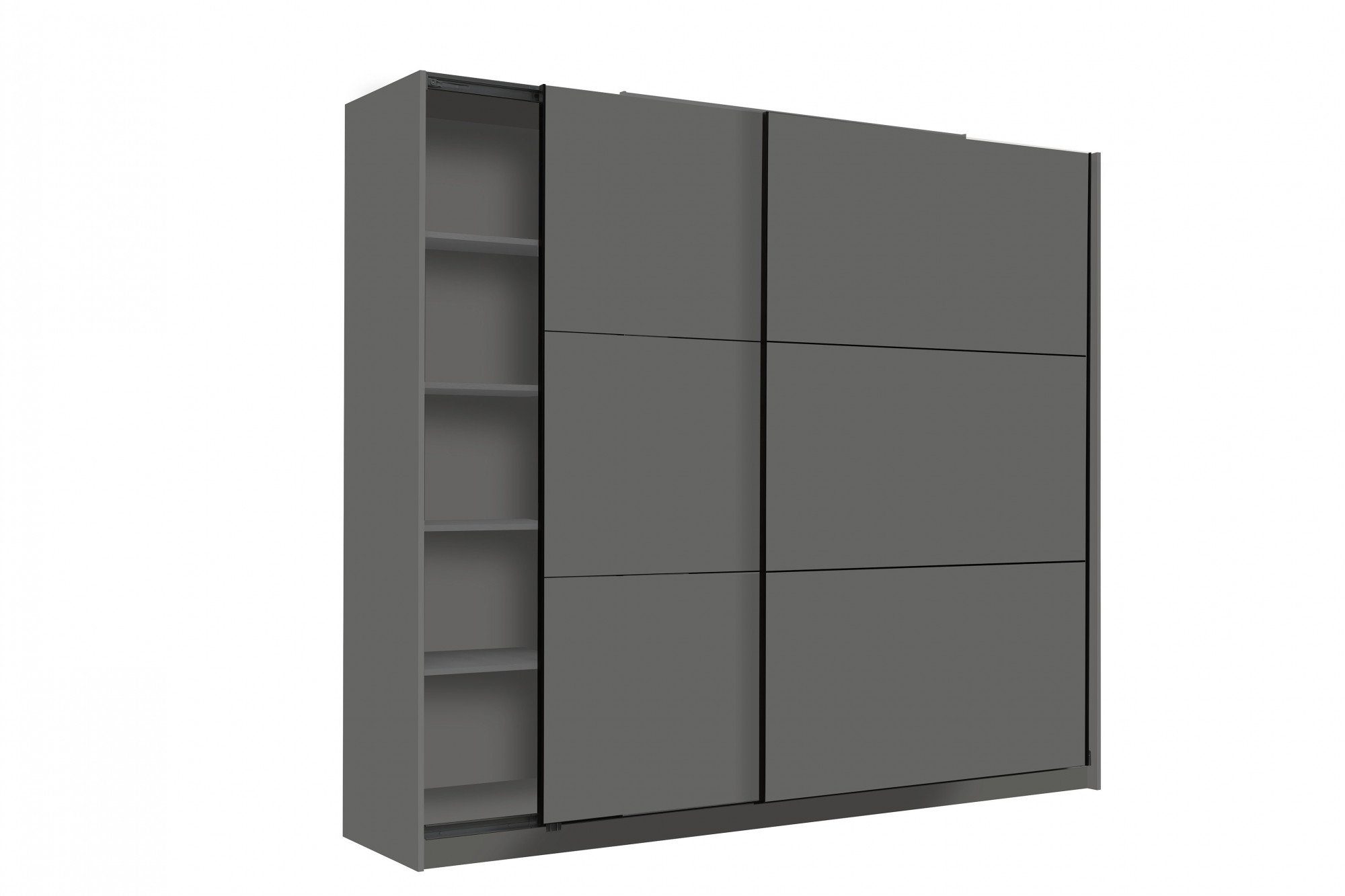 INOSIGN Zweefdeurkast Sierra klassieke kledingkast linnenkast 179 of 217 cm breed met volledige binnenindeling, fsc®-gecertificeerd houtmateriaal