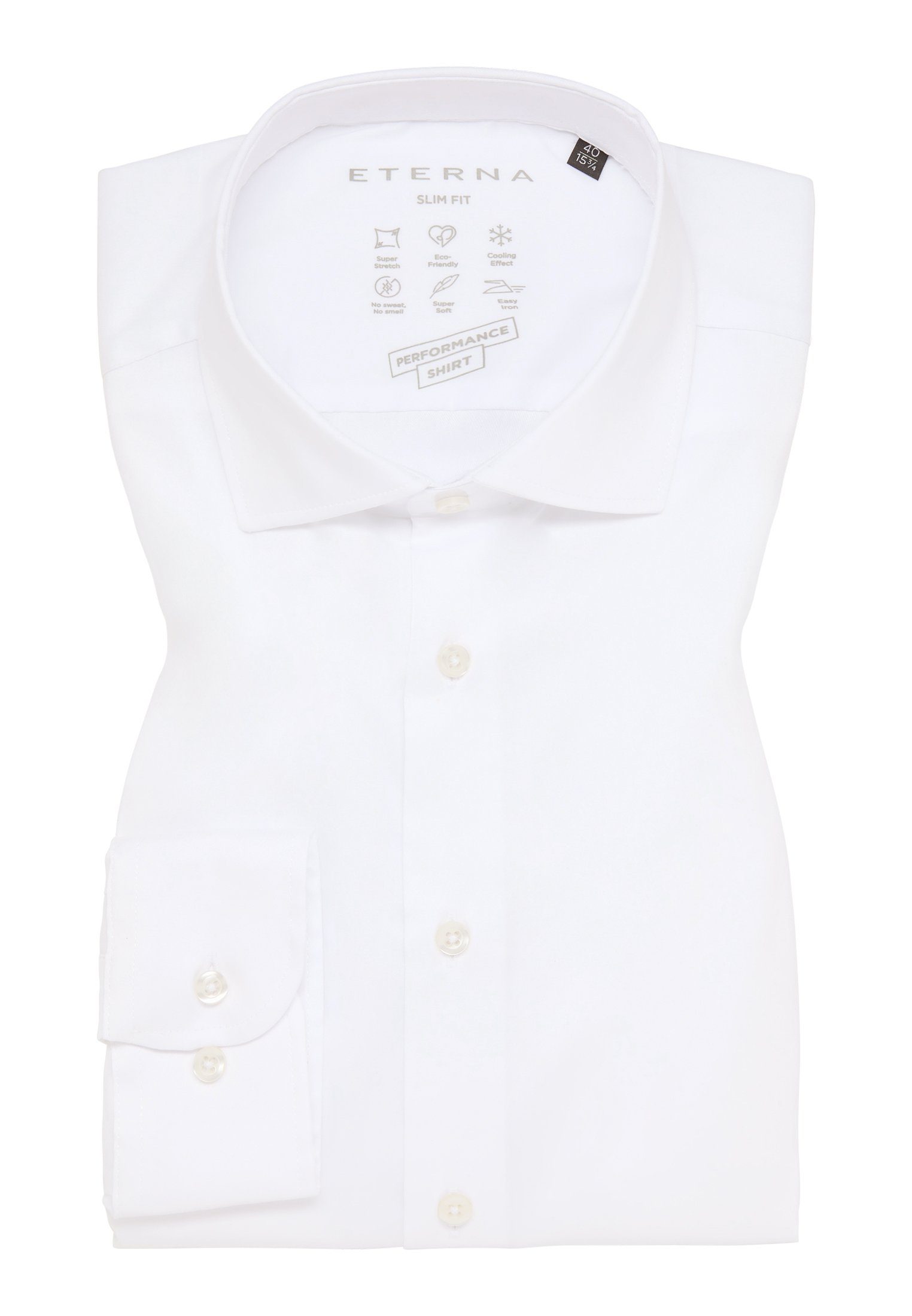 Eterna Overhemd met lange mouwen Slim fit EASY IRON (gemakkelijk te strijken)