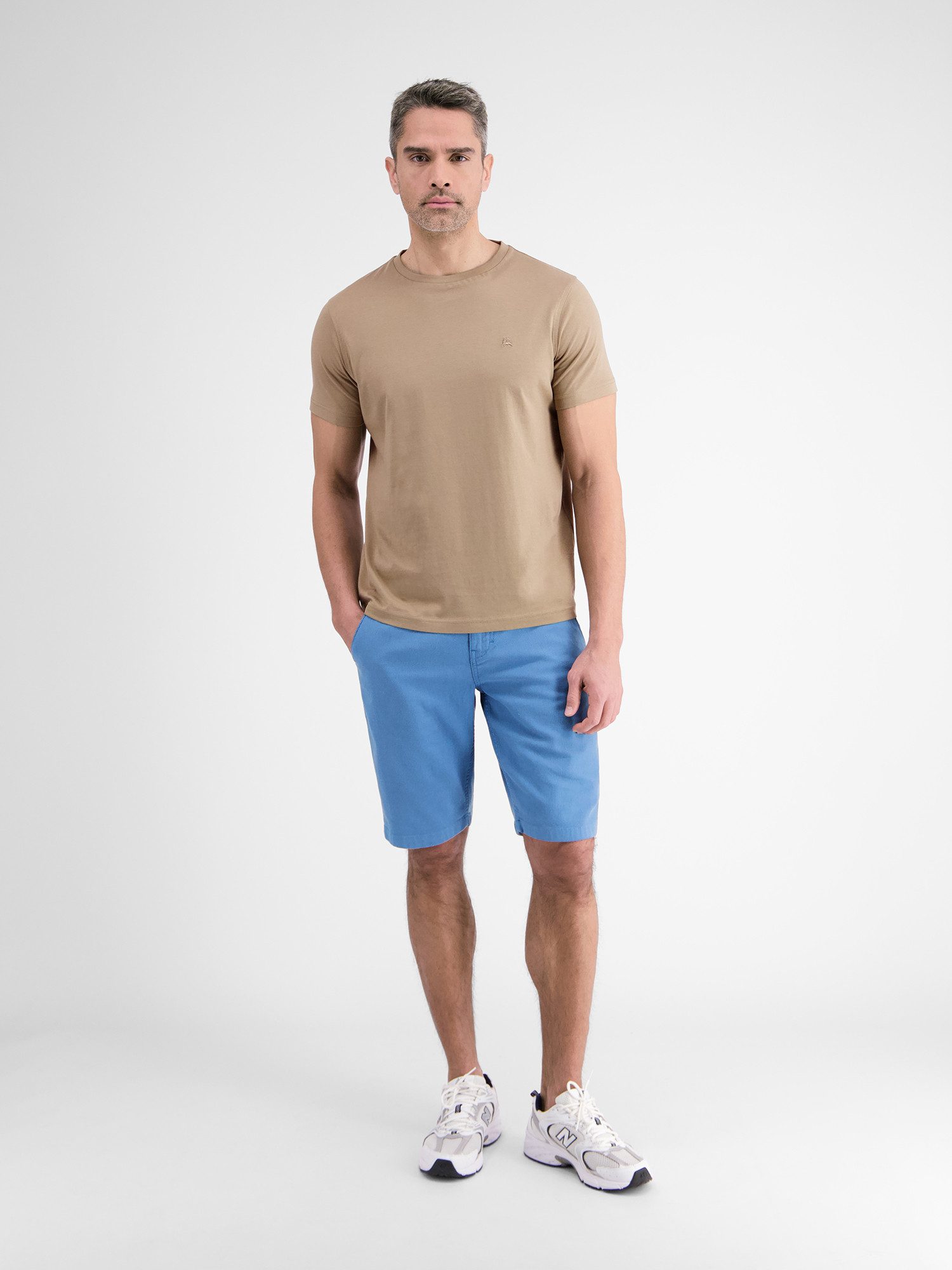 Lerros Bermuda LERROS bermuda in structuurkwaliteit heren broeken maat 36 blauw