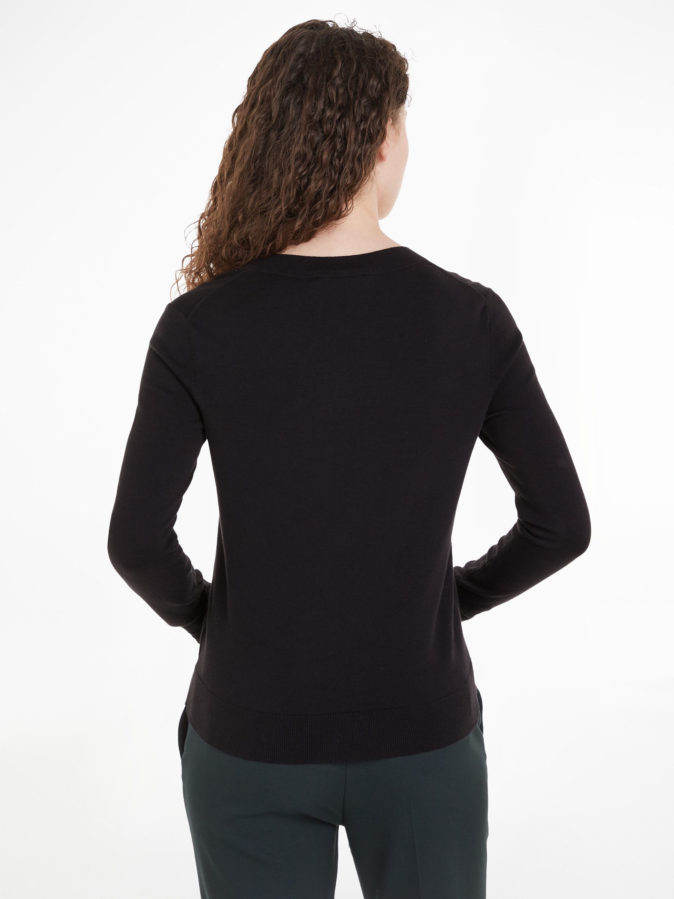 Tommy Hilfiger Trui met V-hals met logoborduursel
