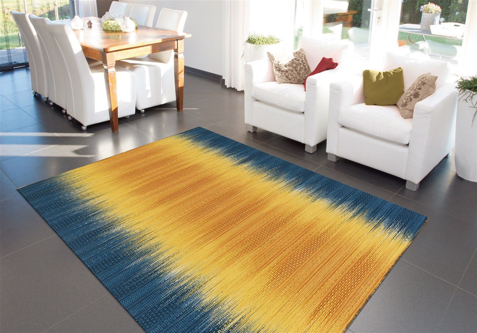 aRTE ESPINA Vloerkleed Sunset 8070 Handgemaakt wollen tapijt met een comfortabel karakter