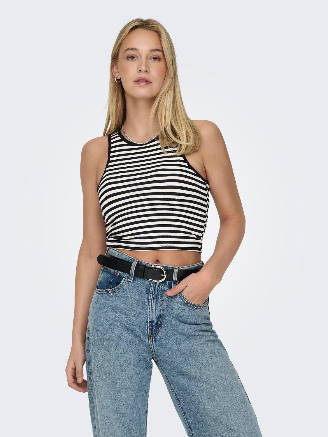 Only Crop-top ONLBELIA S/L CROP TOP CS JRS 2PACK (set, 2-delig)
