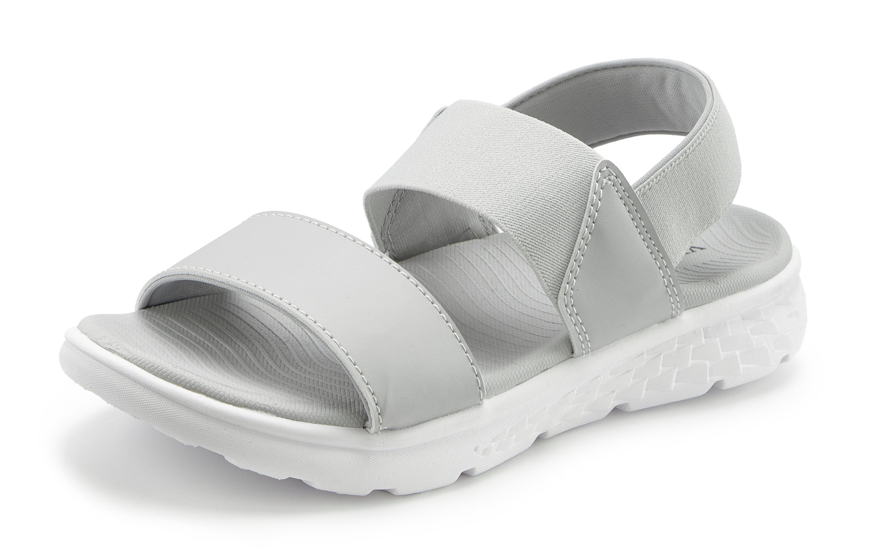 Vivance Sandalen Zomerschoen Sandalette, zomerschoen met lichte zool & elastische banden VEGAN