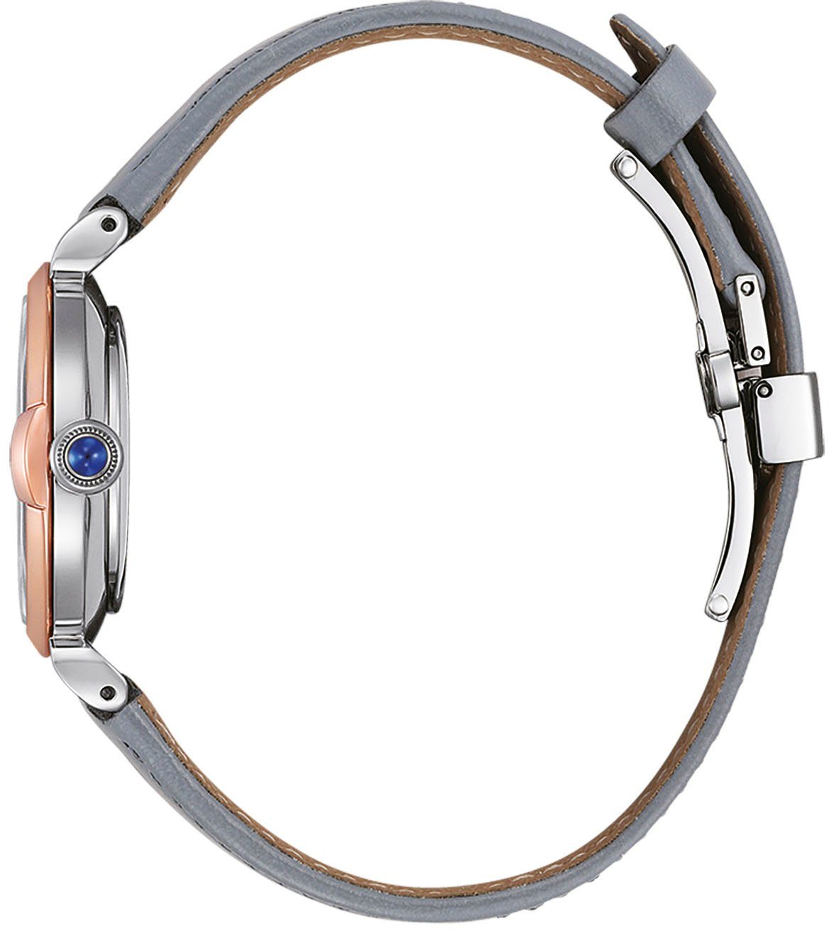 Citizen Solarhorloge EM1074-15D Polshorloge, dameshorloge, roestvrijstalen armband, saffierglas