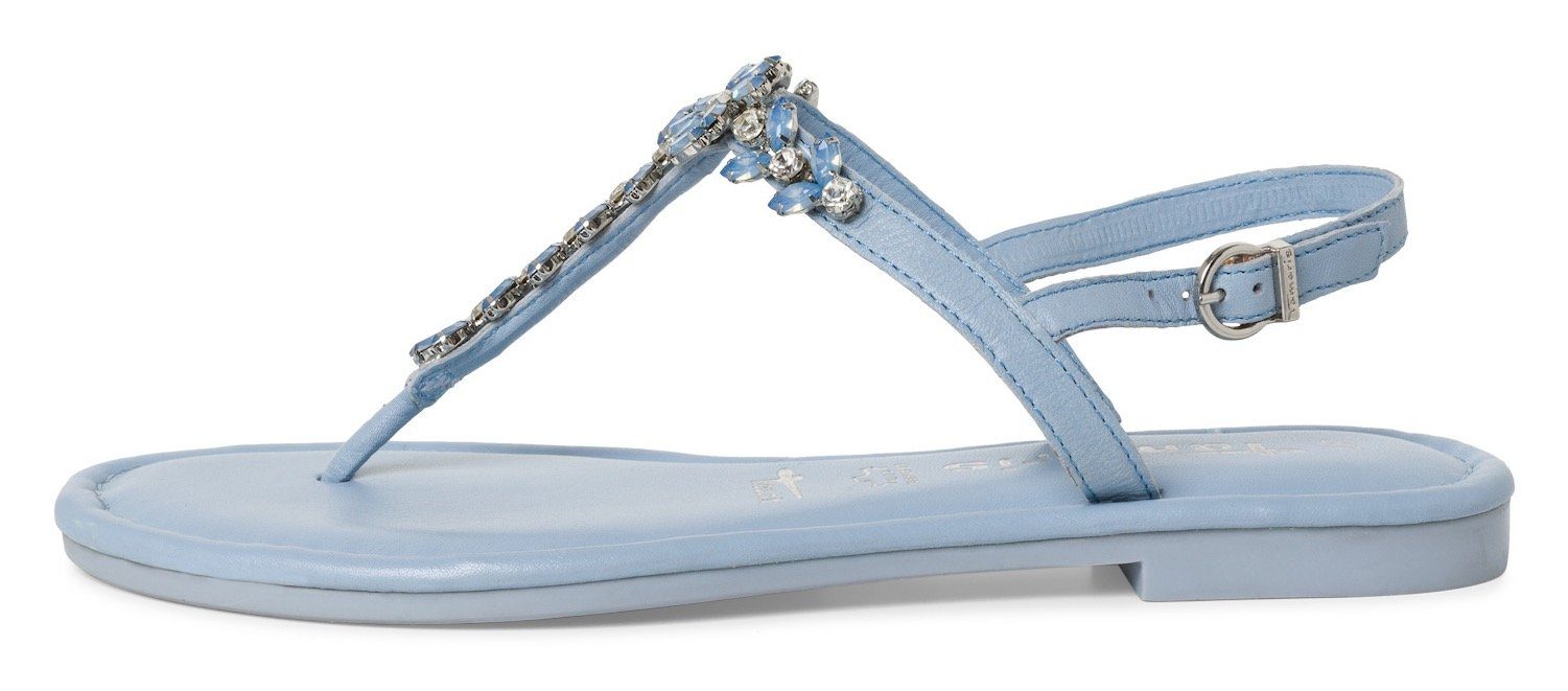 Tamaris Sandalen zomerschoen, sandaal, blokhak, met steentjesversiering