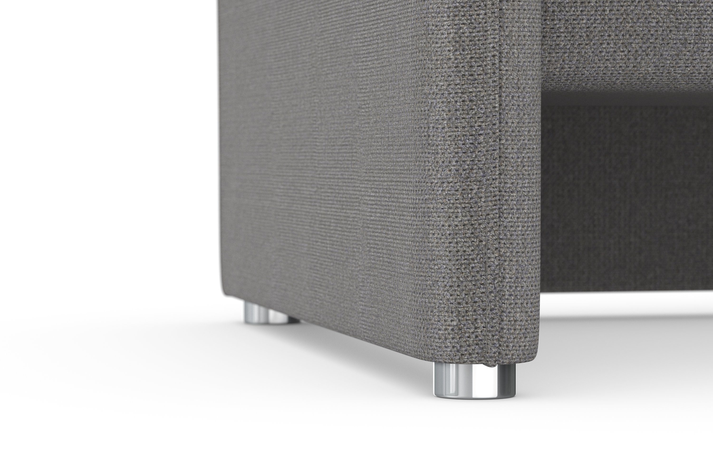 DOMO collection 2-zitsbank Pina, smalle armleuningen, met bonellvering, compact & elegant