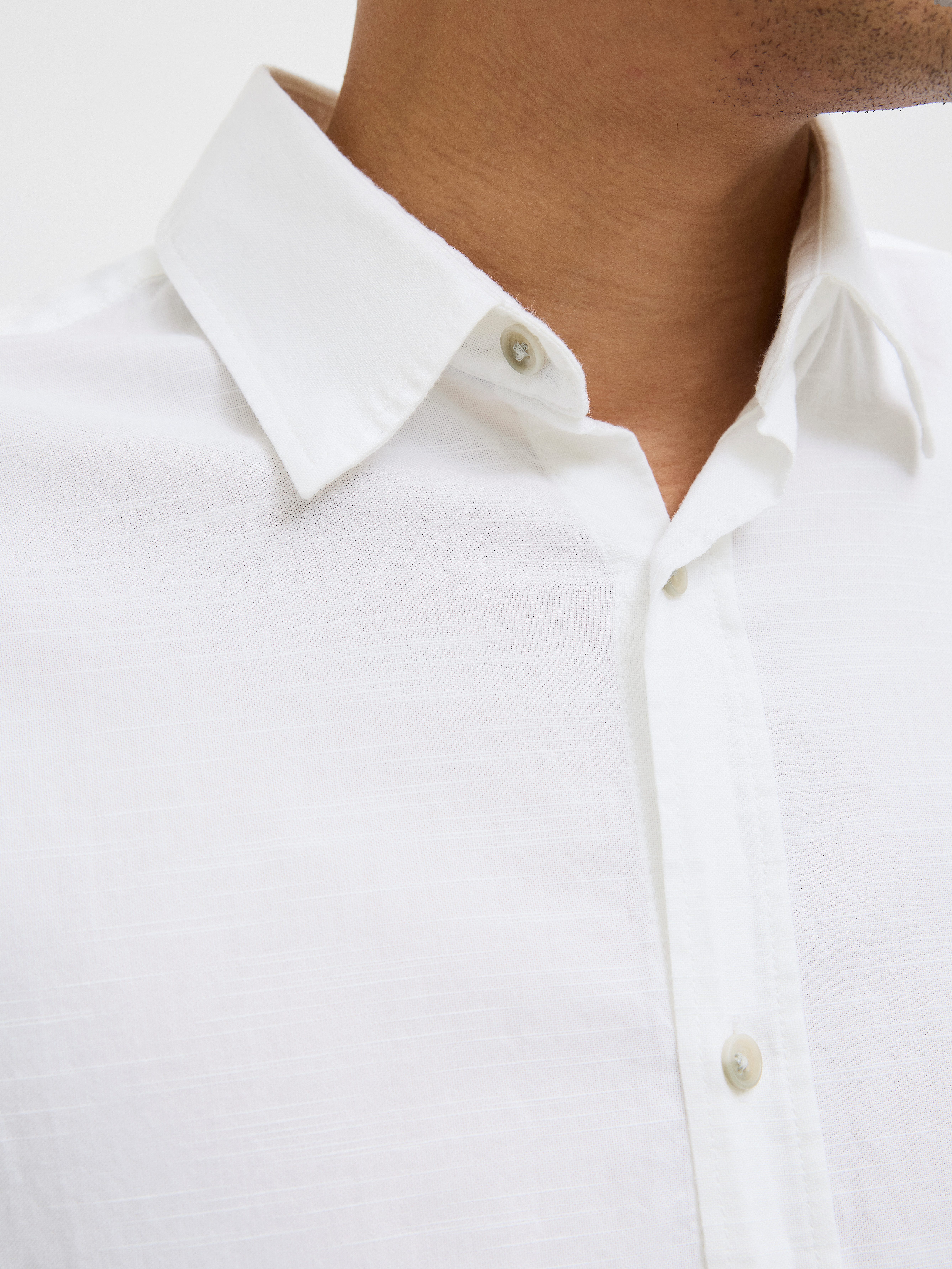 Jack & Jones Overhemd met korte mouwen JJPIERRE SLUB SHIRT SS