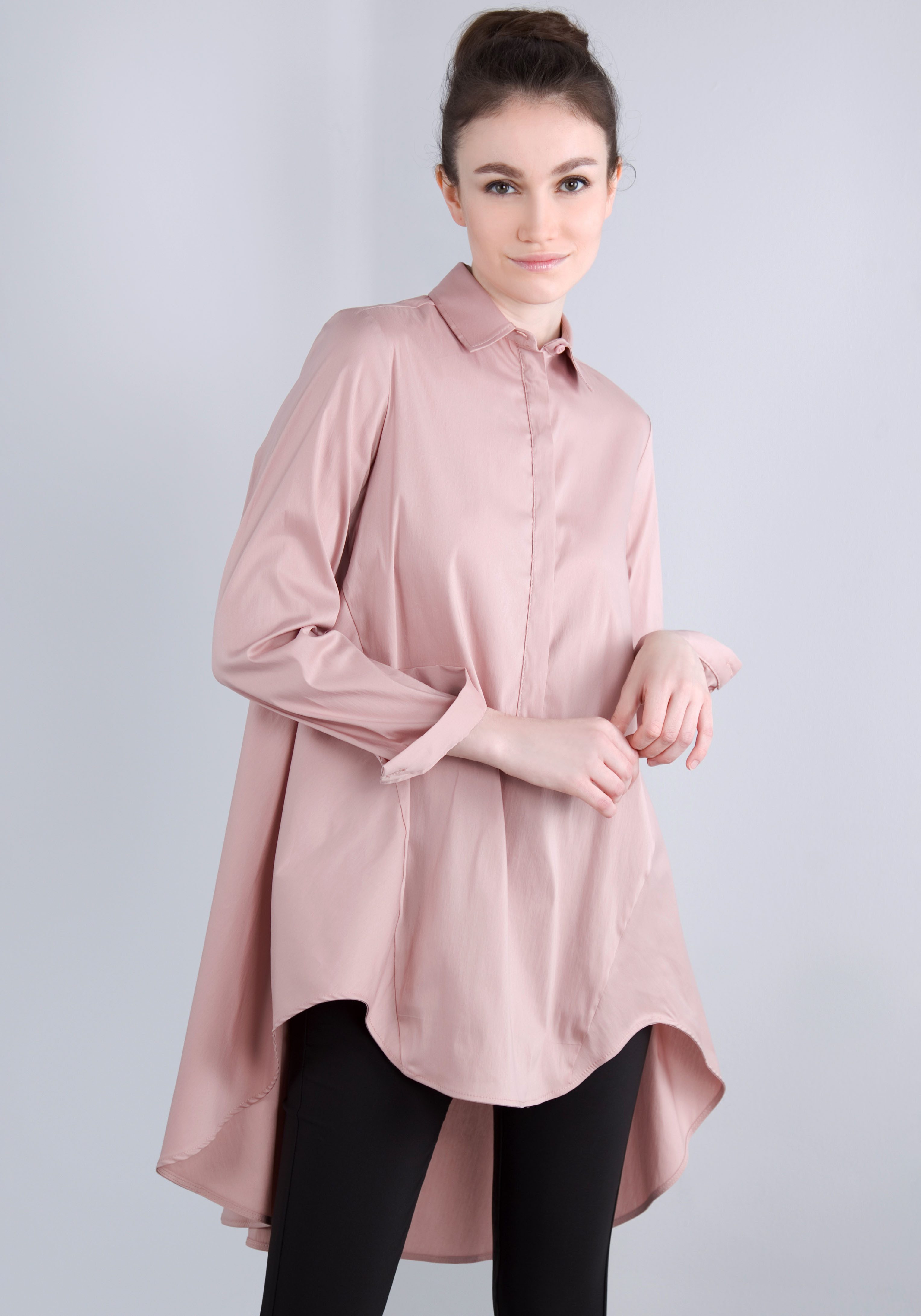IMPERIAL Lange blouse IMP-C ED3ABF klokkend, lang model