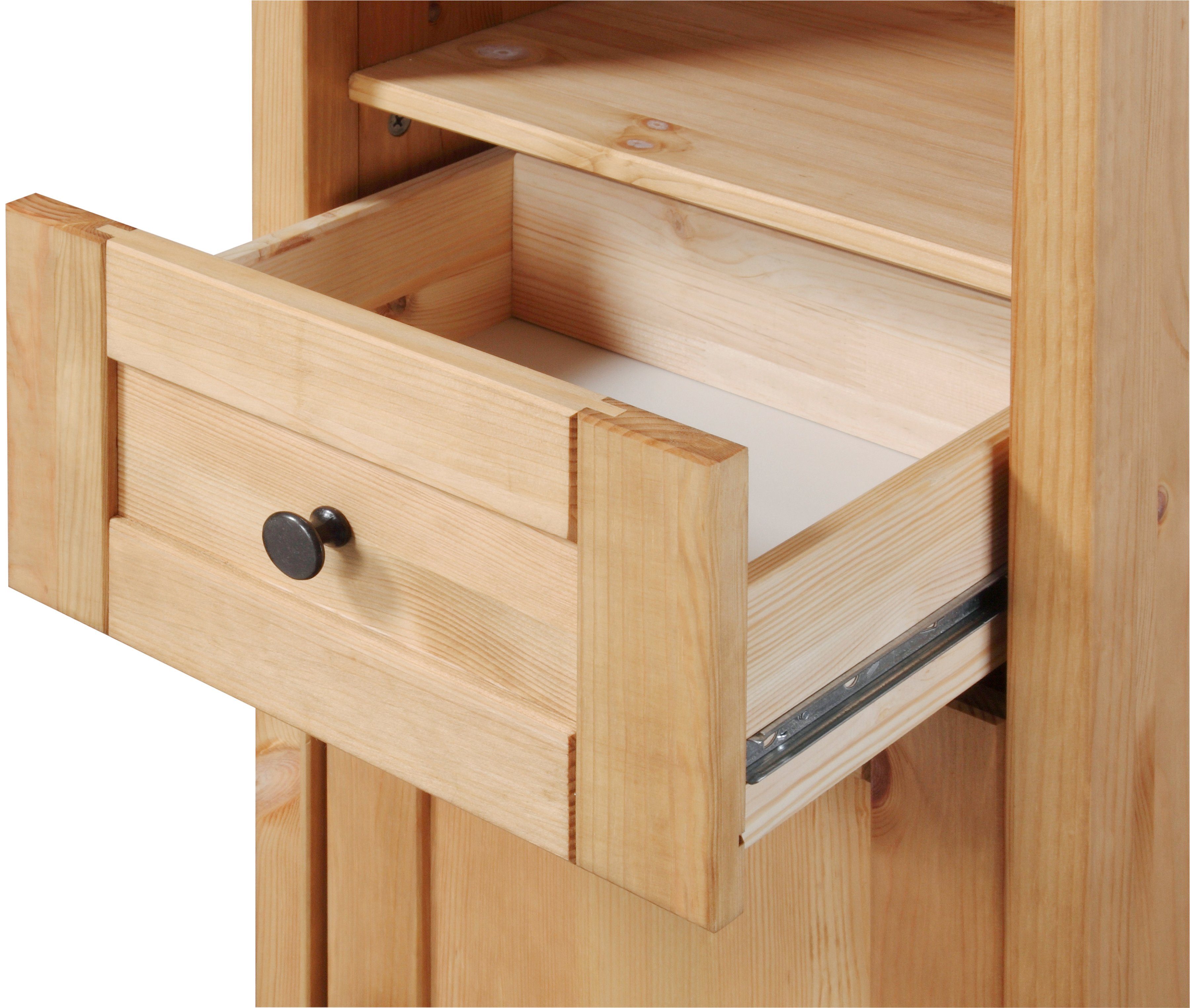 welltime Hoge kast Sylt Badkamermeubel in landelijke stijl, breedte 40 cm, van massief hout
