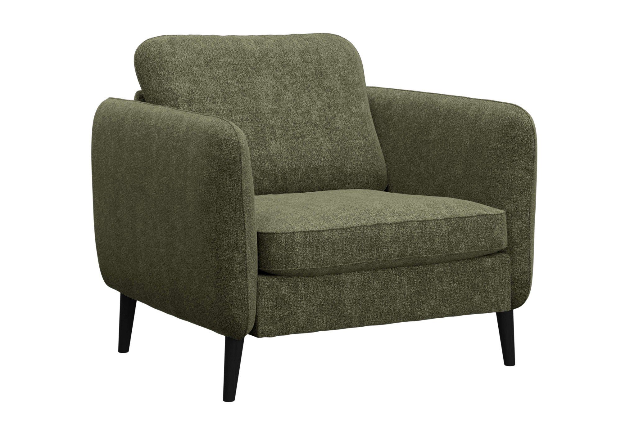 INOSIGN Fauteuil Ikano Massief houten constructie, zigzag vering in de zitting