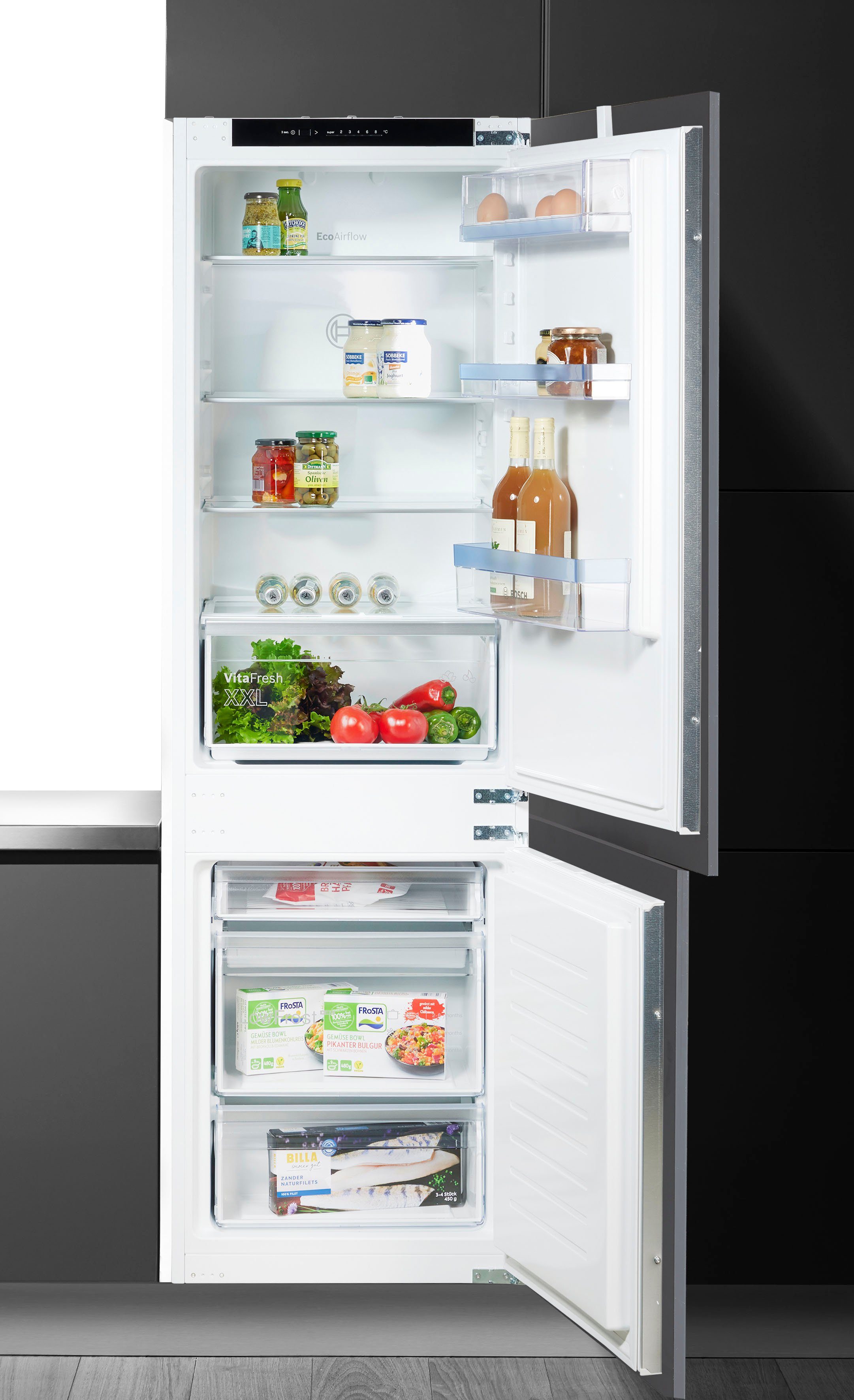 BOSCH Inbouw koel-vriescombinatie KIV86VSE0, 177,2 cm x 54,1 cm
