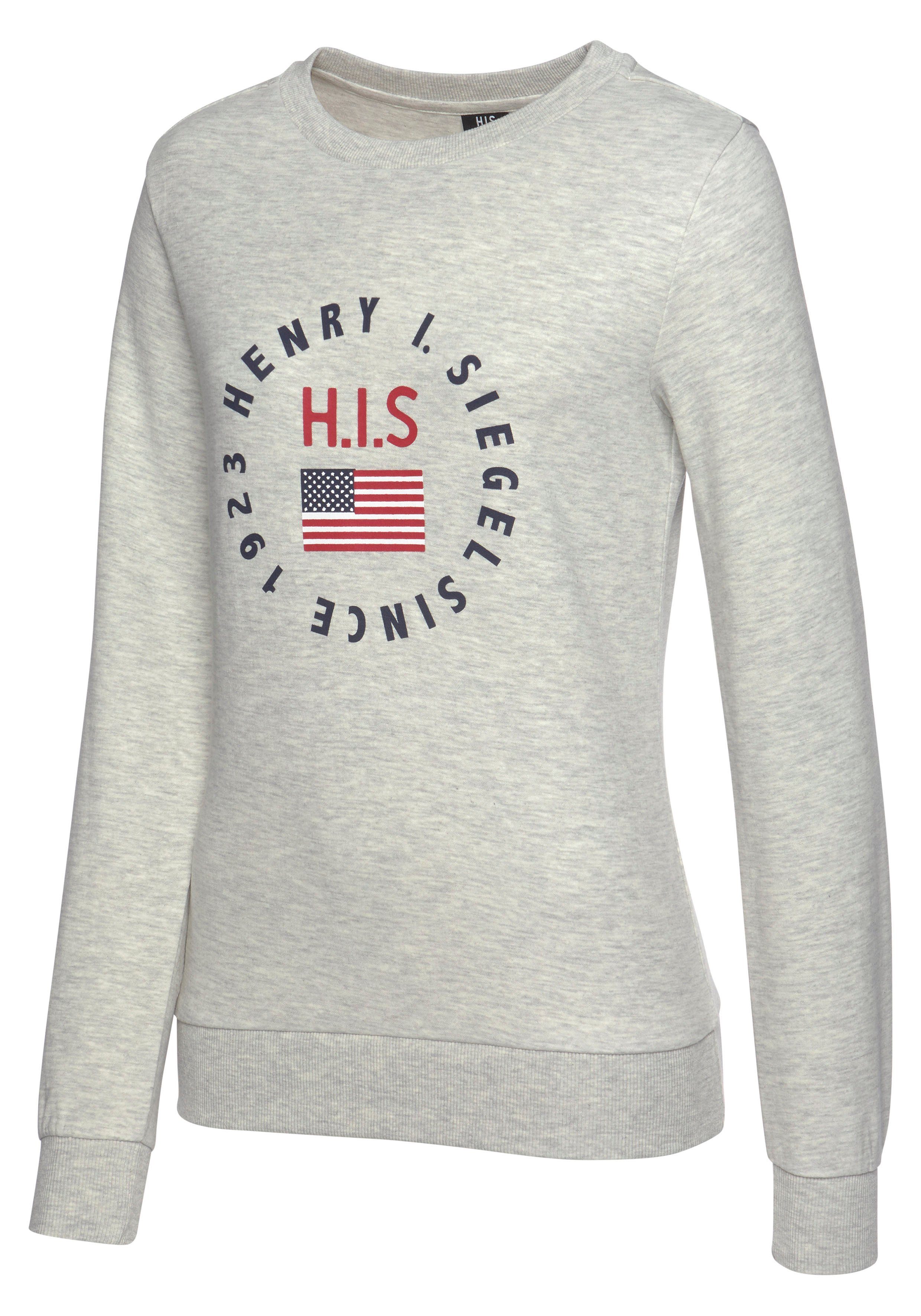 H.I.S Sweatshirt met logoprint, loungepak