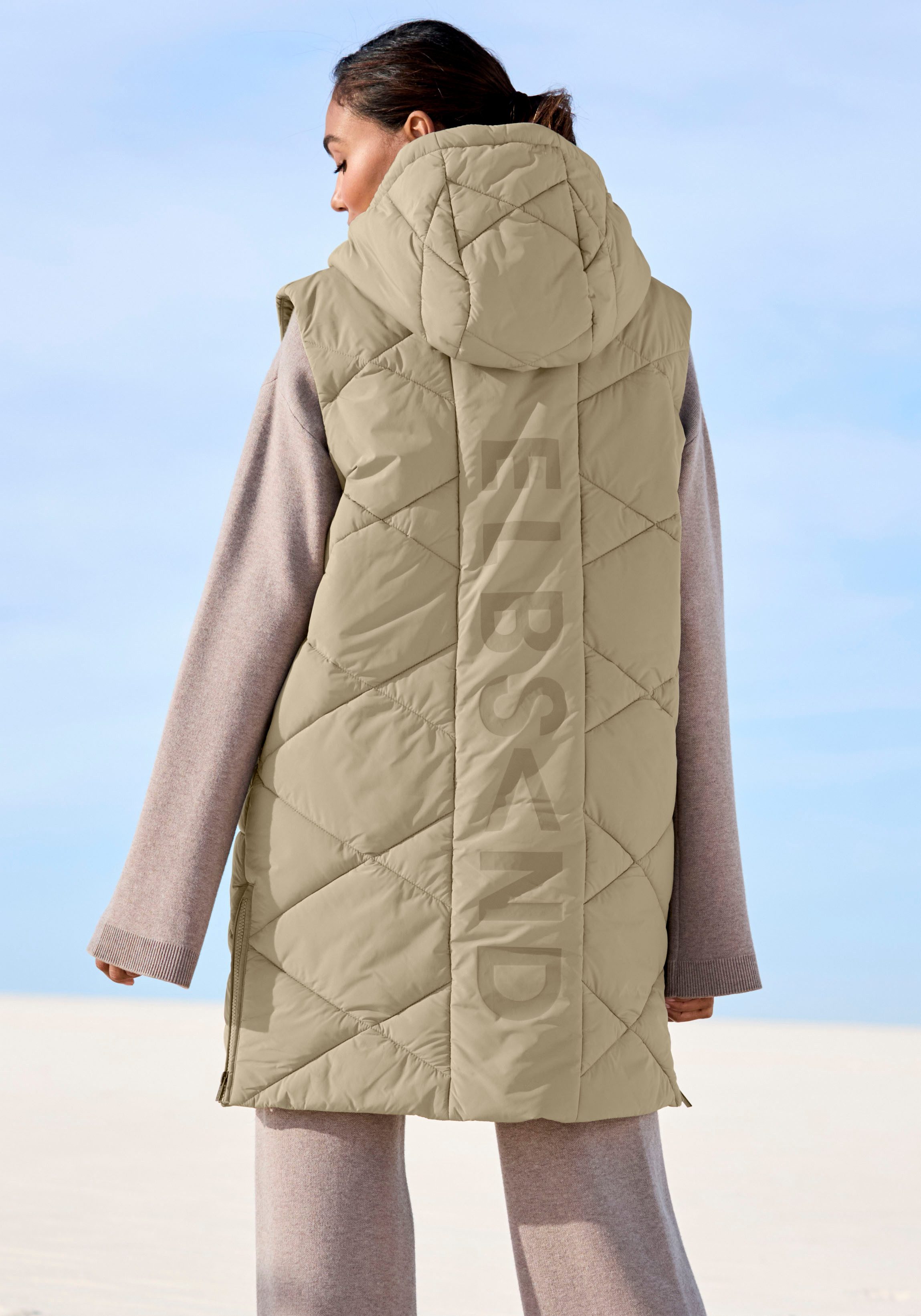 Elbsand Bodywarmer met een capuchon