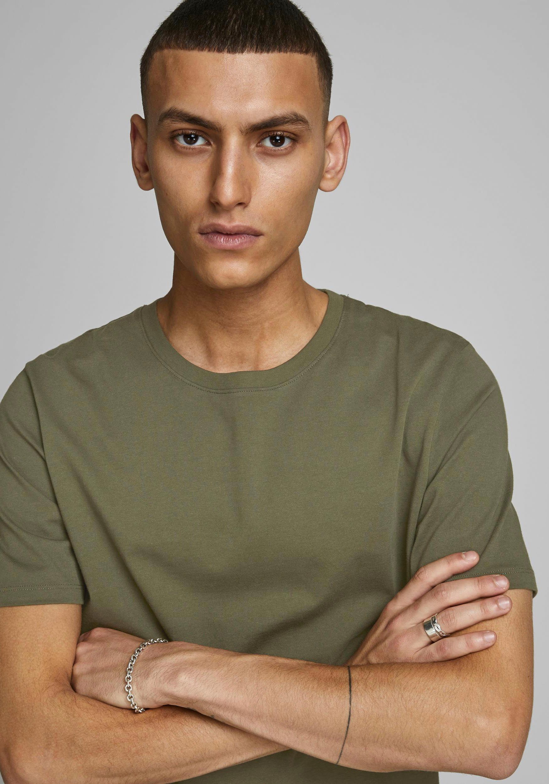 Jack & Jones Shirt met ronde hals JJEORGANIC BASIC TEE SS O-NECK NOOS