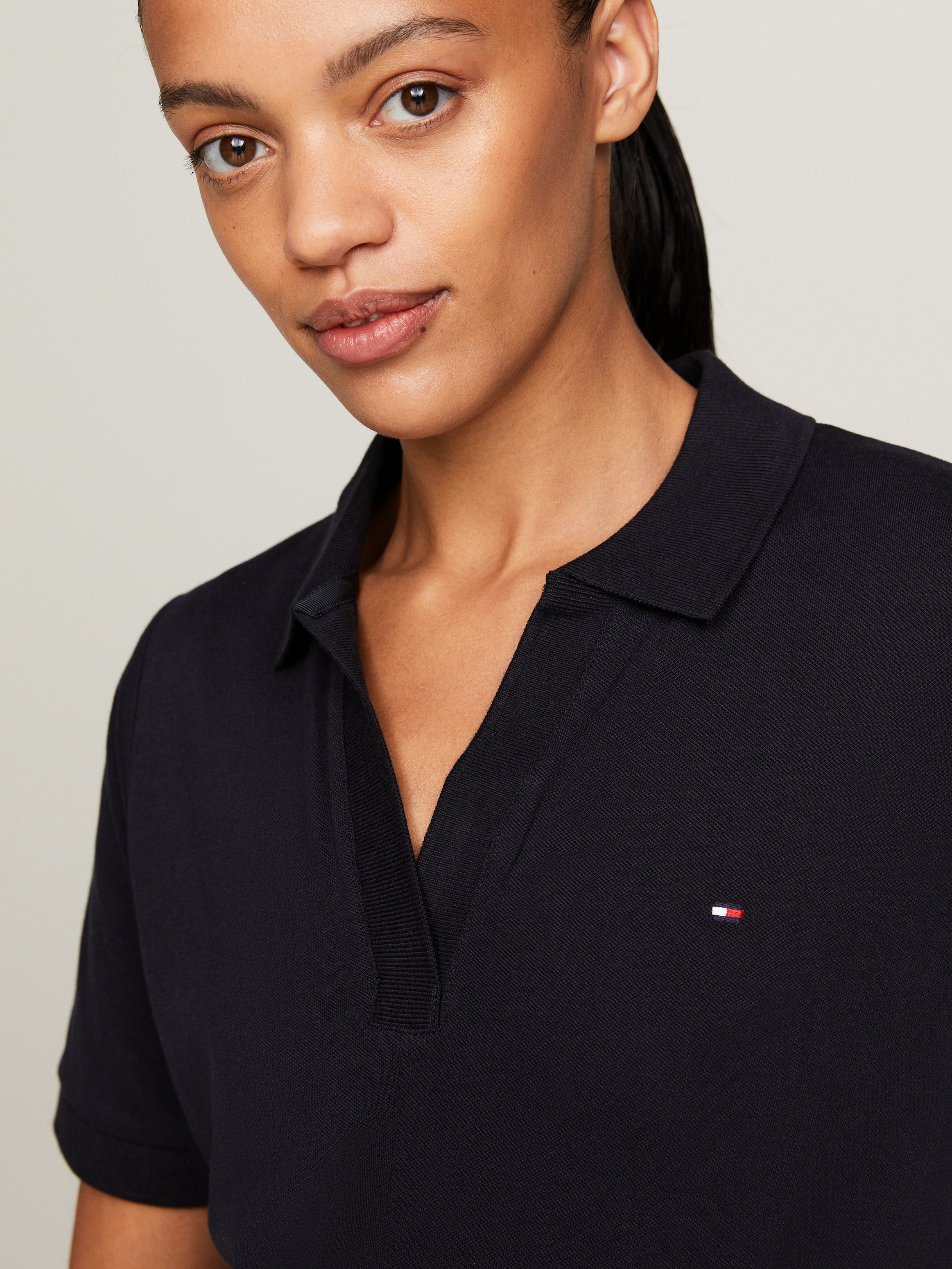 Tommy Hilfiger Polojurk OPN PLKT LYLL POLO DRS WAIST DTL