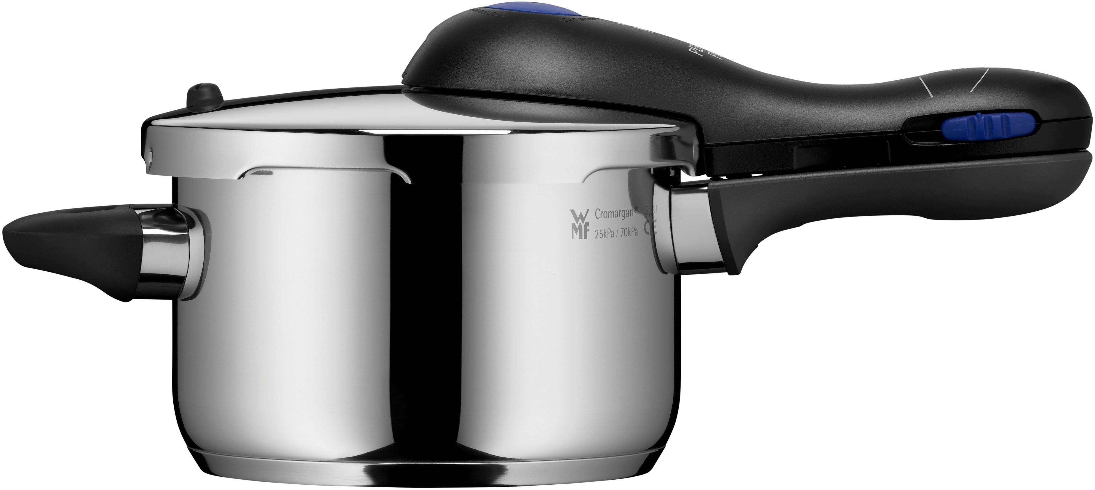 WMF Snelkookpan Perfect Plus, 2,5 liter snelkookpan Kookindicator, veiligheidssysteem, eenvoudige reiniging