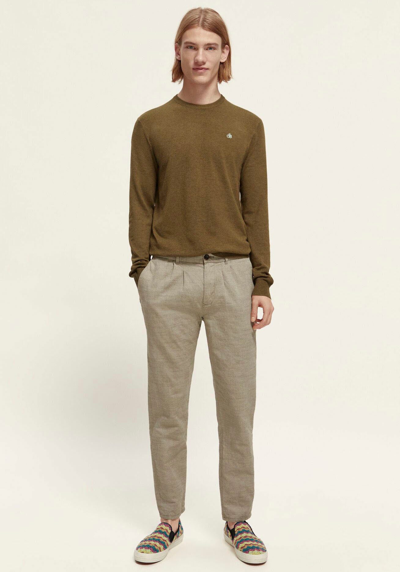 Scotch & Soda Trui met ronde hals Essentials - Ecovero viscose-blend crewneck pullover